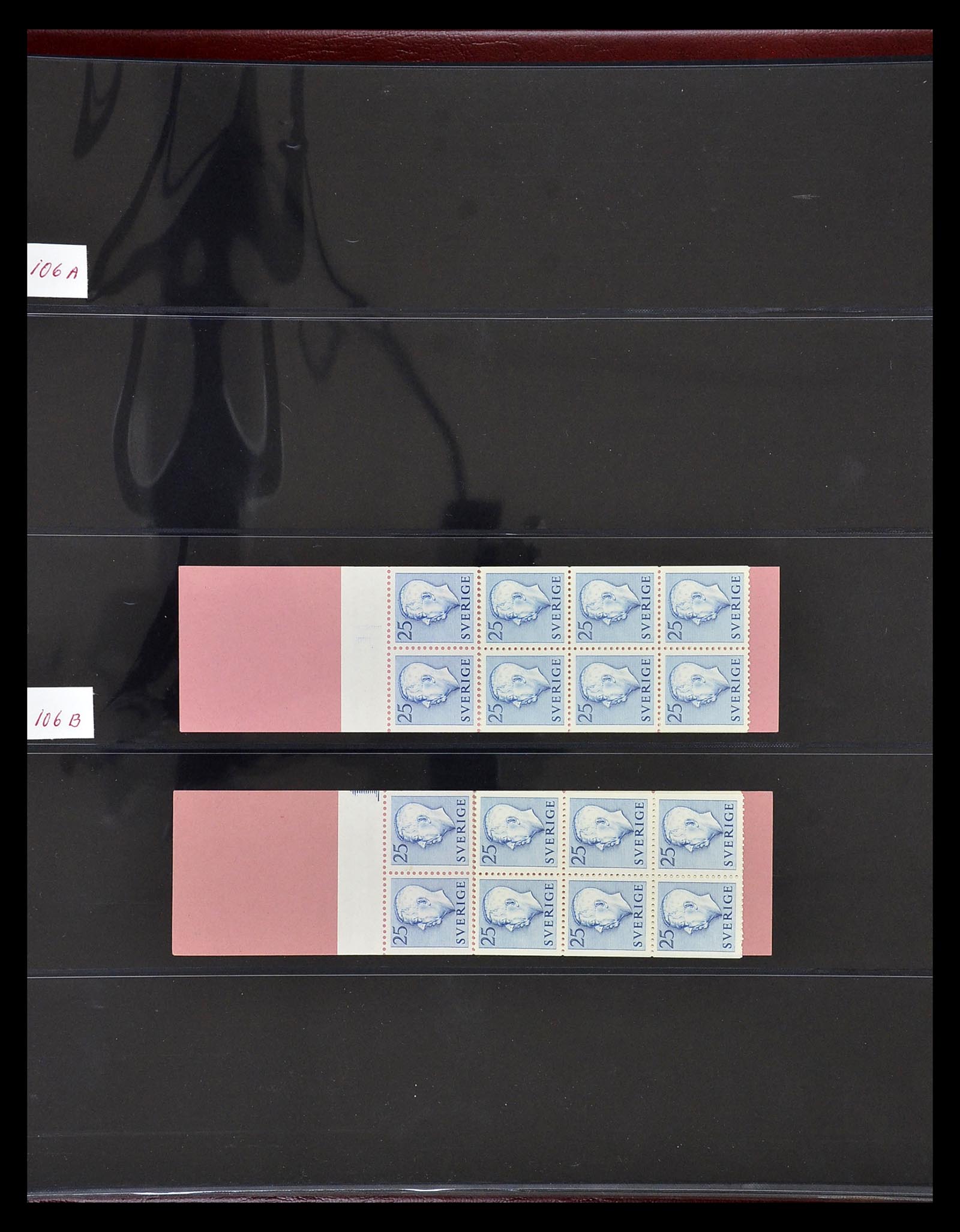 34760 122 - Postzegelverzameling 34760 Zweden postzegelboekjes 1945-1973.