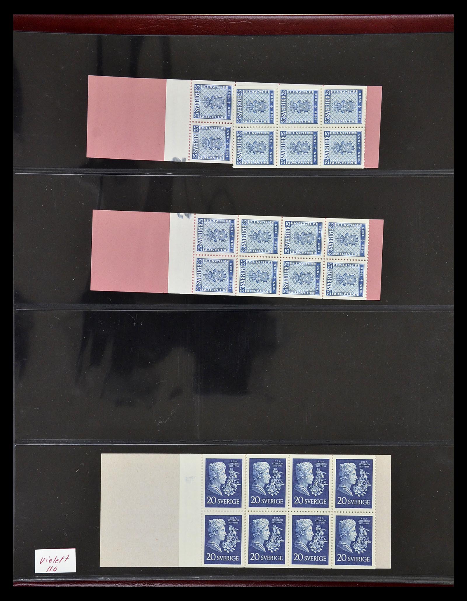34760 126 - Postzegelverzameling 34760 Zweden postzegelboekjes 1945-1973.