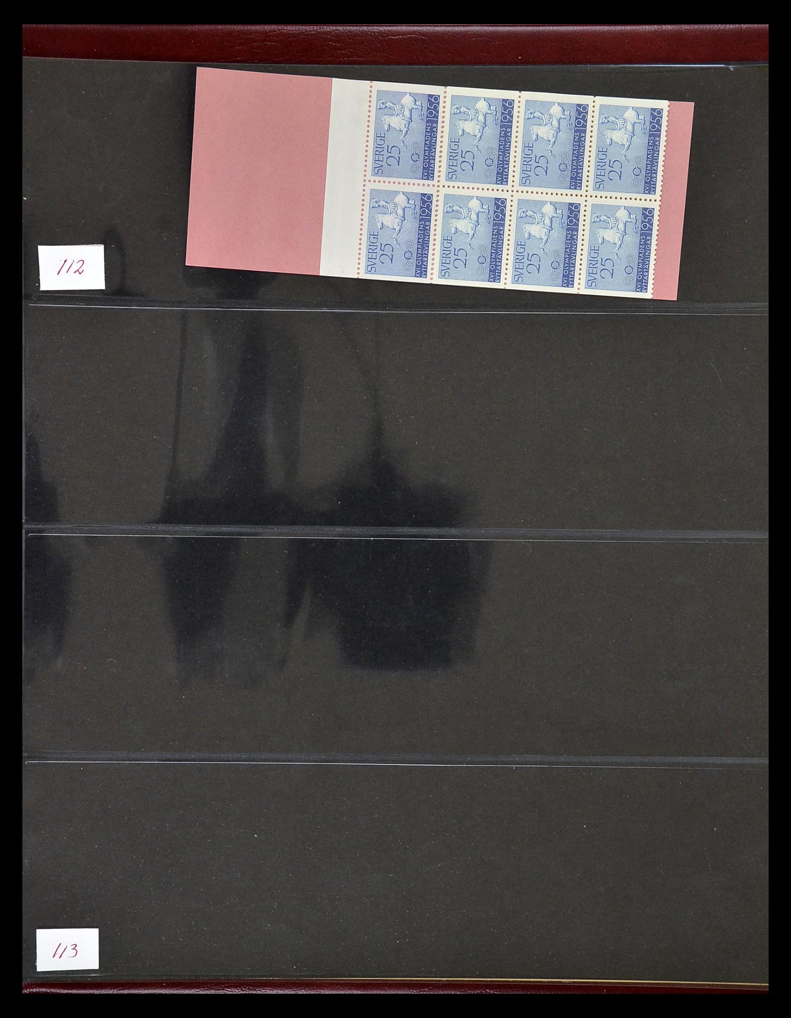 34760 129 - Postzegelverzameling 34760 Zweden postzegelboekjes 1945-1973.