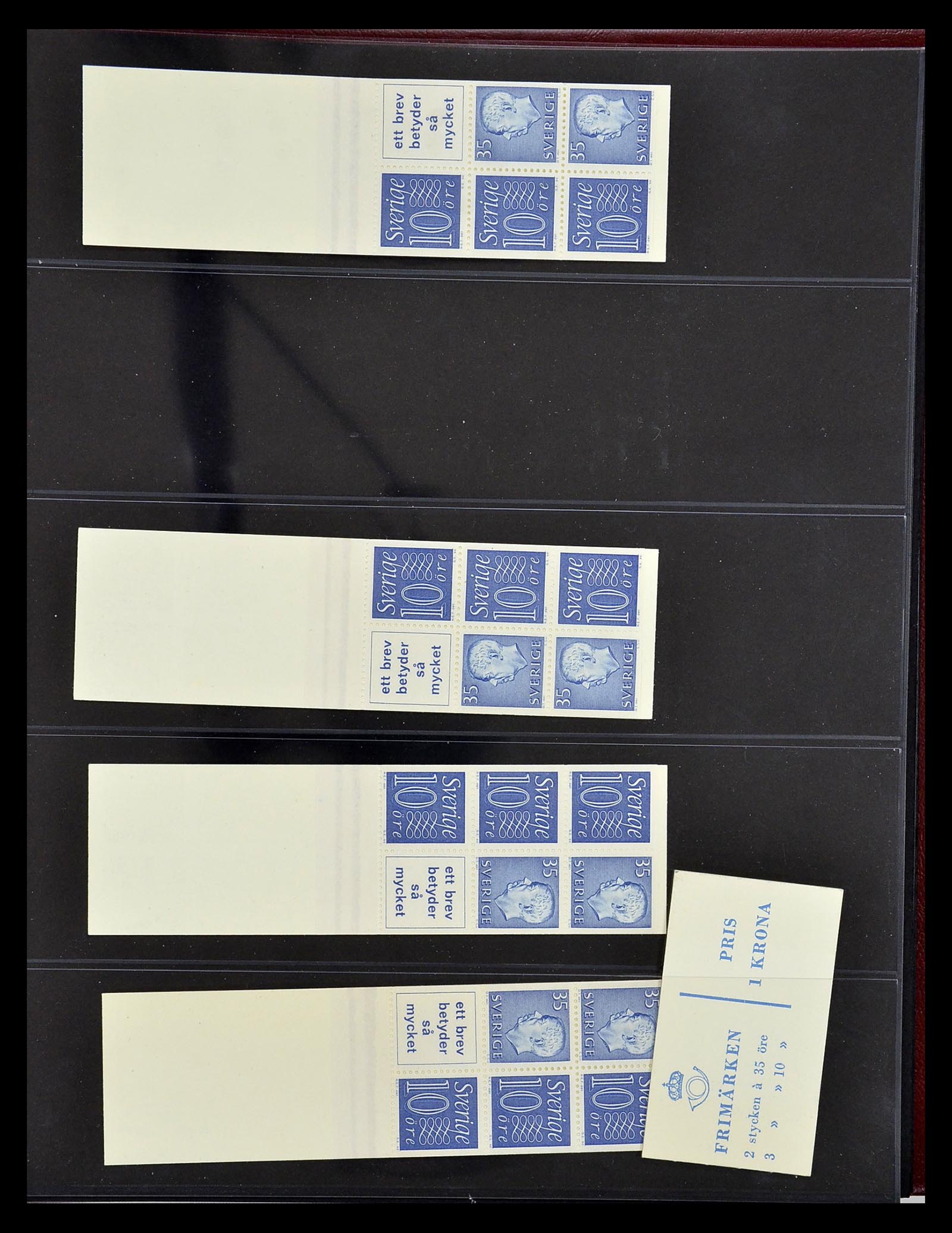 34760 130 - Postzegelverzameling 34760 Zweden postzegelboekjes 1945-1973.