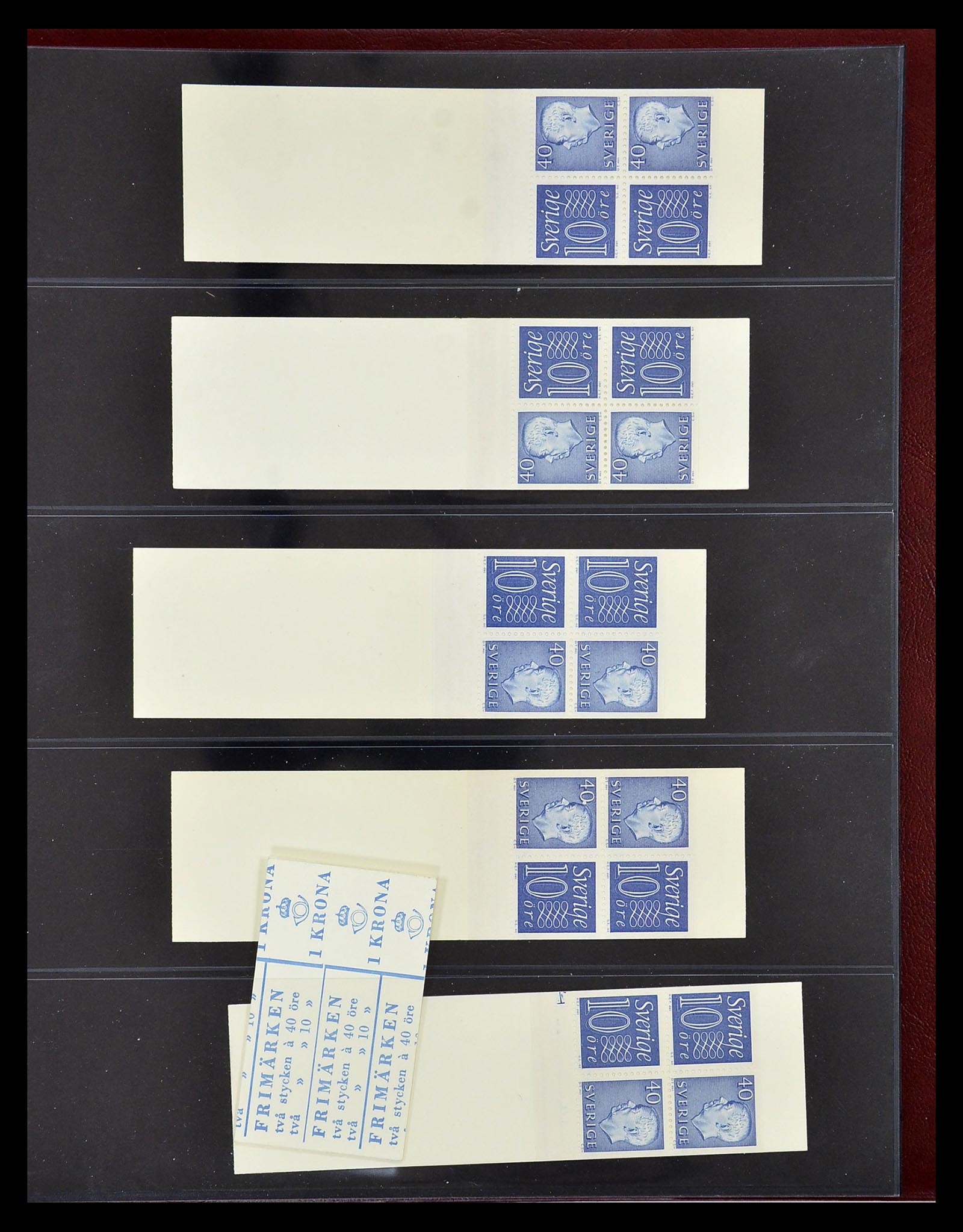 34760 137 - Postzegelverzameling 34760 Zweden postzegelboekjes 1945-1973.
