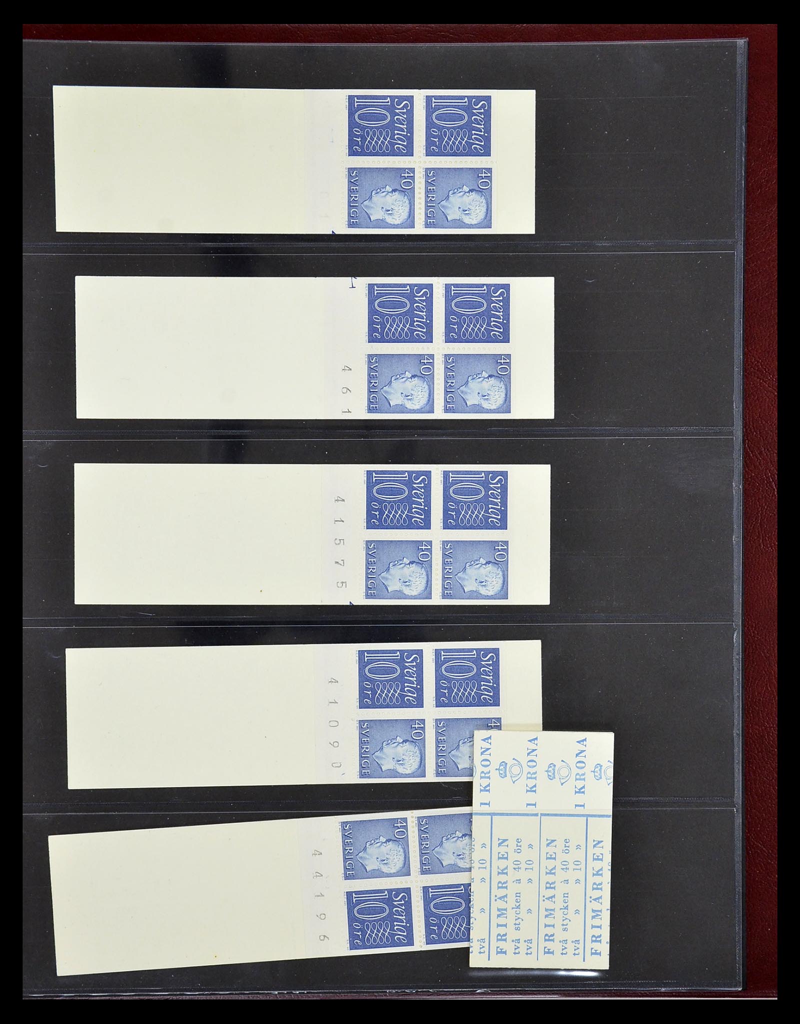 34760 138 - Postzegelverzameling 34760 Zweden postzegelboekjes 1945-1973.