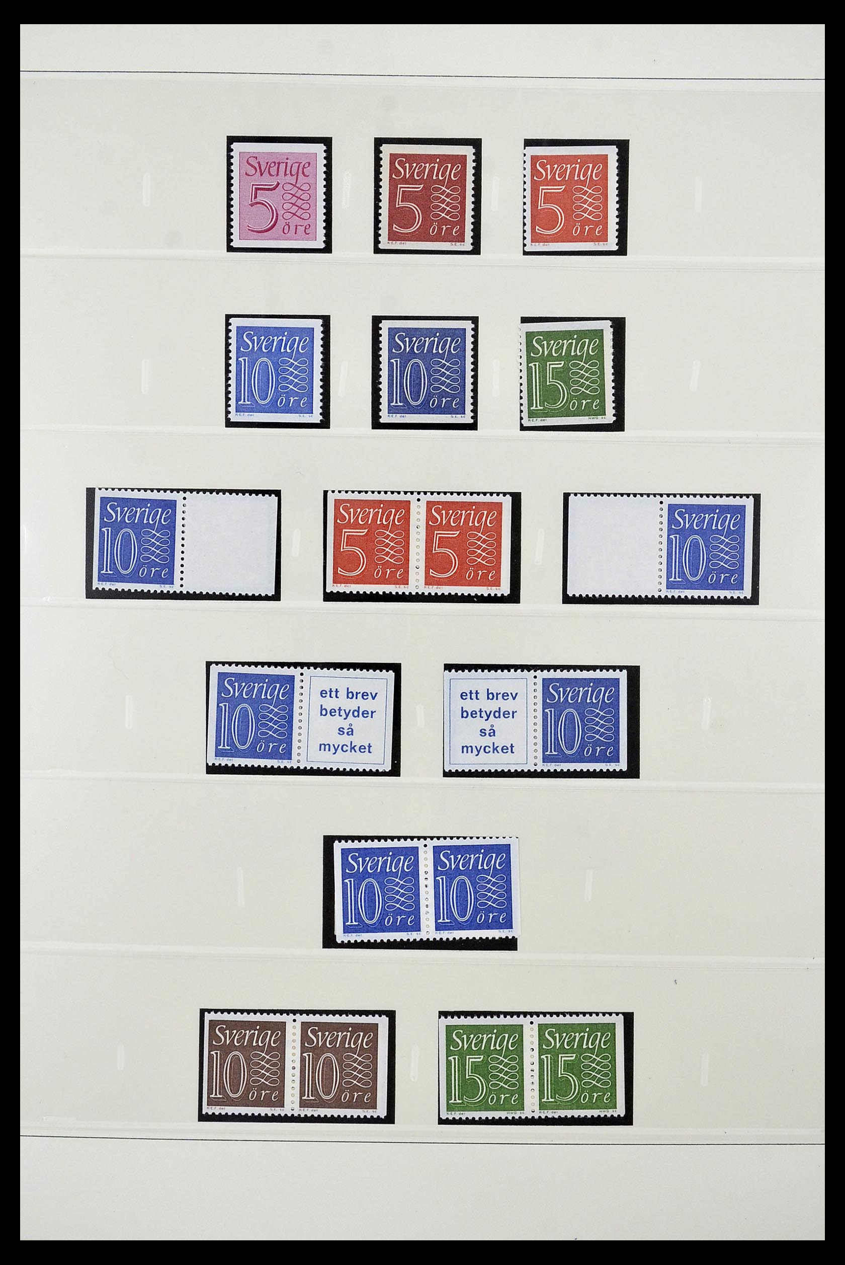 34760 182 - Postzegelverzameling 34760 Zweden postzegelboekjes 1945-1973.