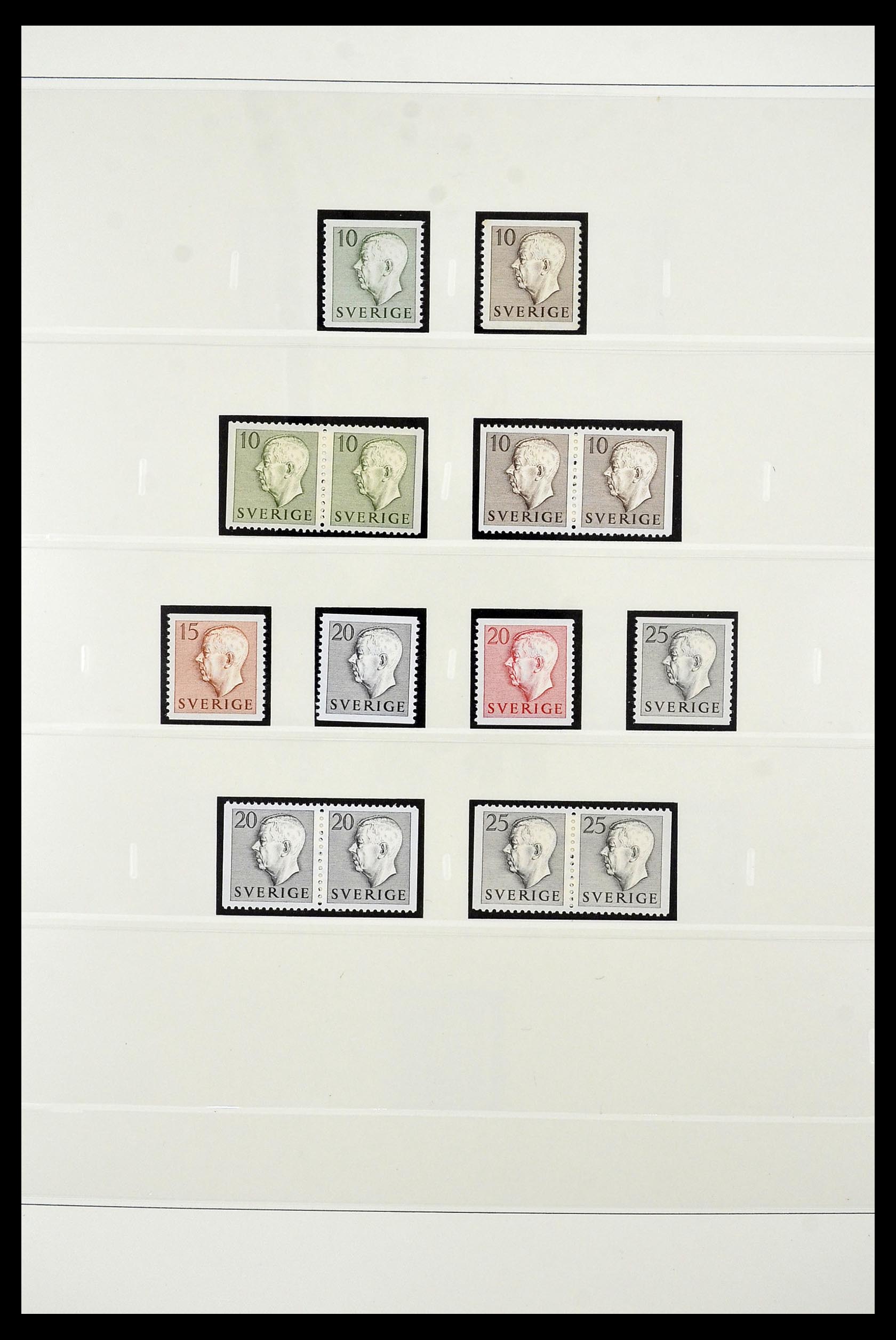 34760 183 - Postzegelverzameling 34760 Zweden postzegelboekjes 1945-1973.