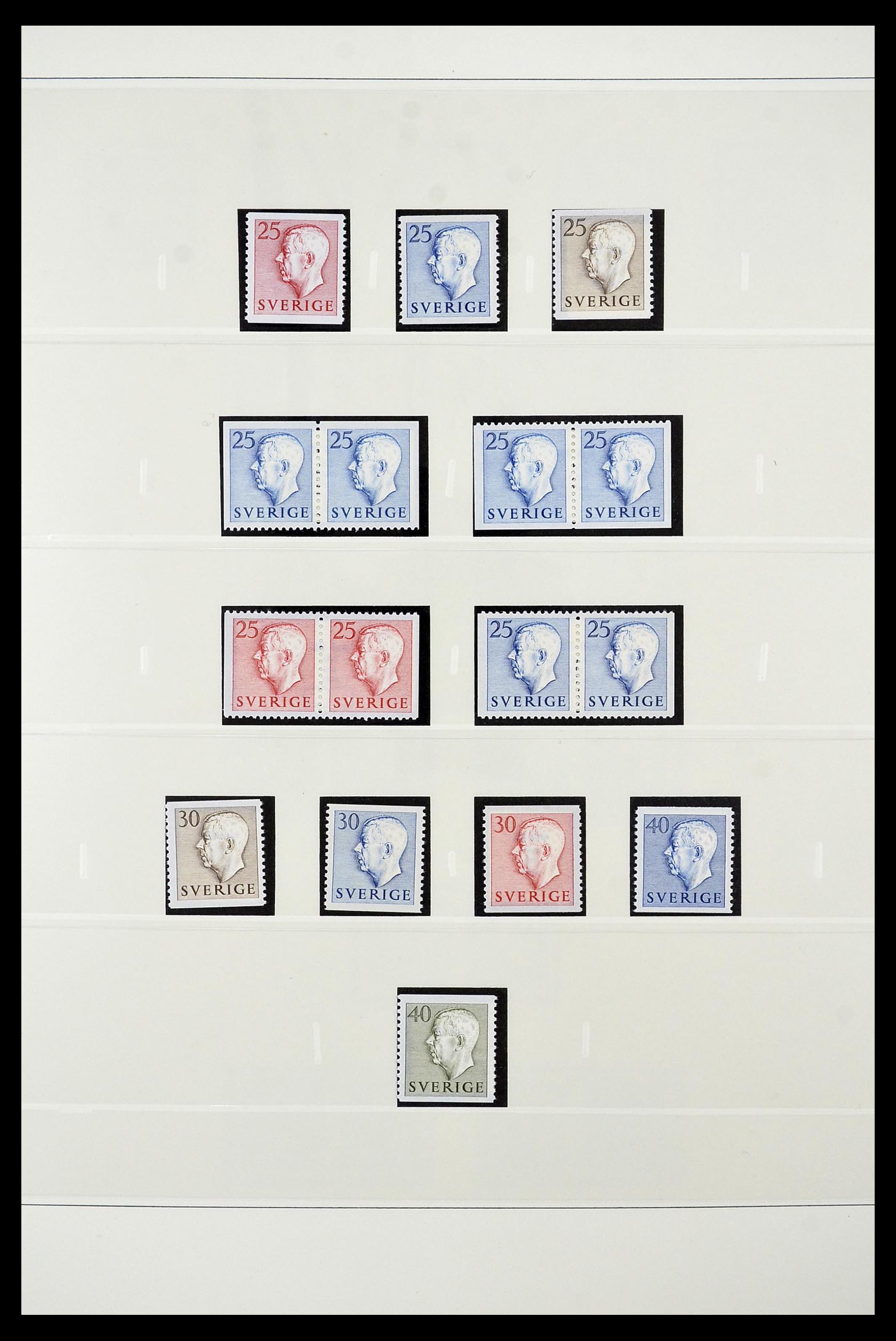 34760 184 - Postzegelverzameling 34760 Zweden postzegelboekjes 1945-1973.