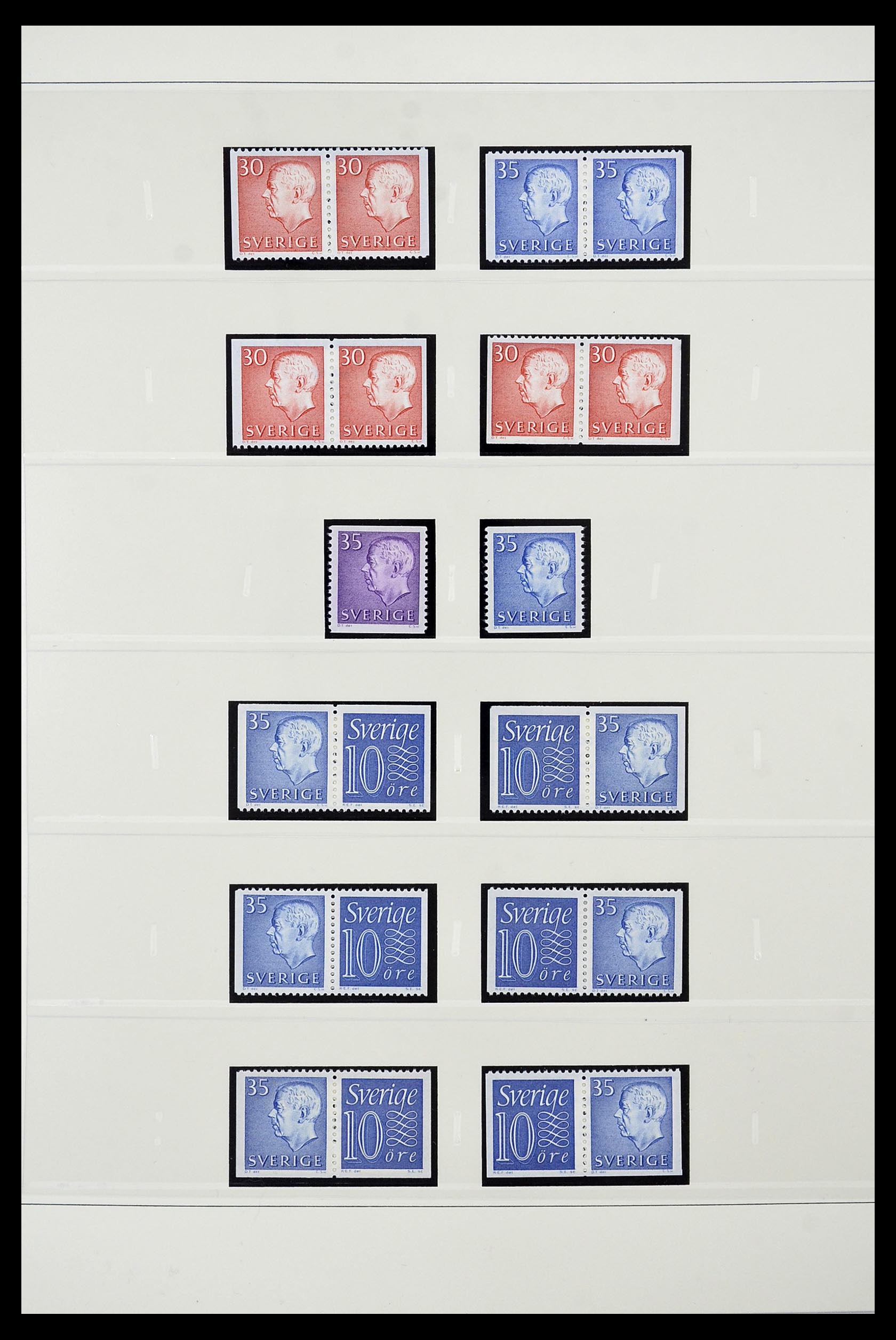 34760 188 - Postzegelverzameling 34760 Zweden postzegelboekjes 1945-1973.
