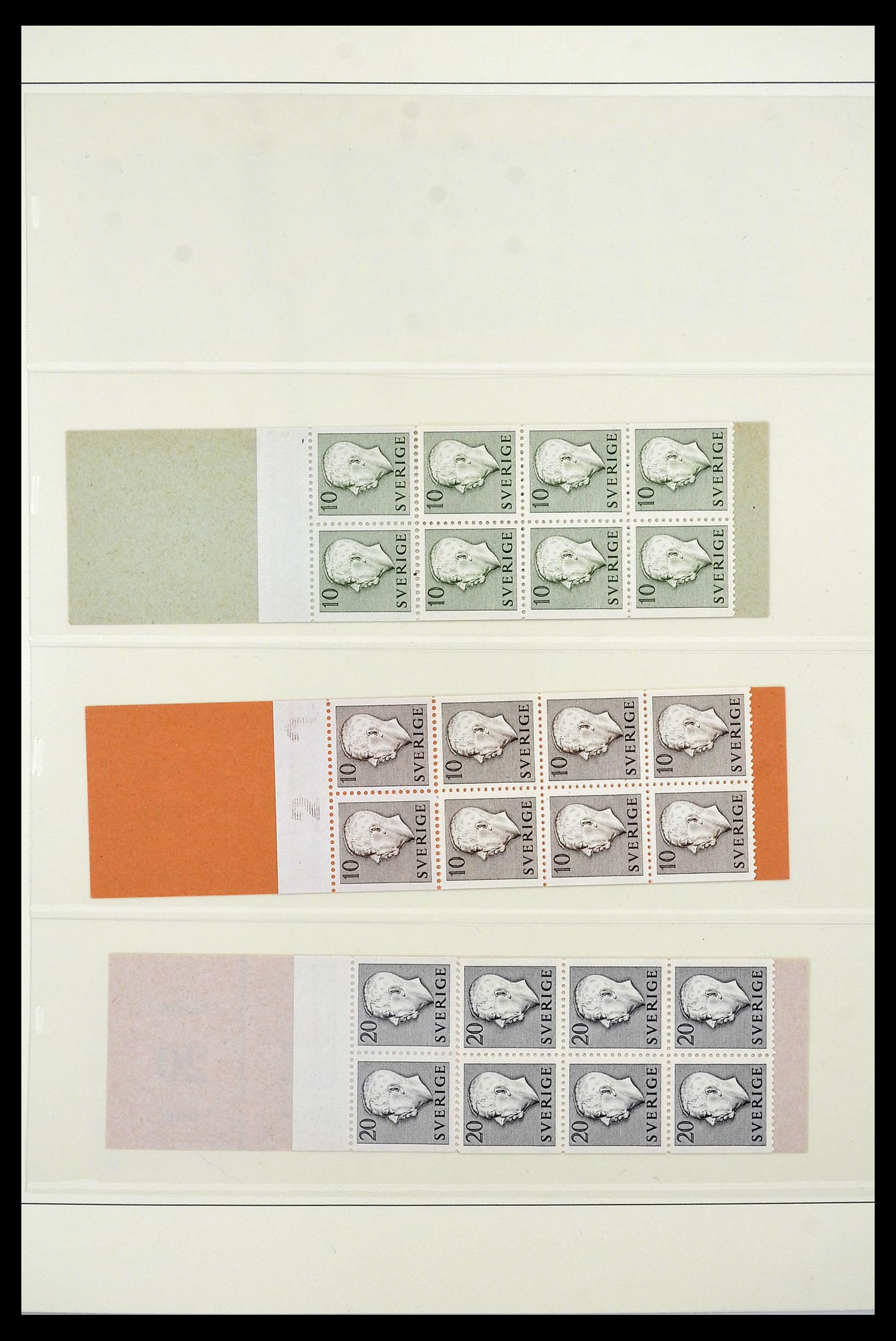 34760 191 - Postzegelverzameling 34760 Zweden postzegelboekjes 1945-1973.