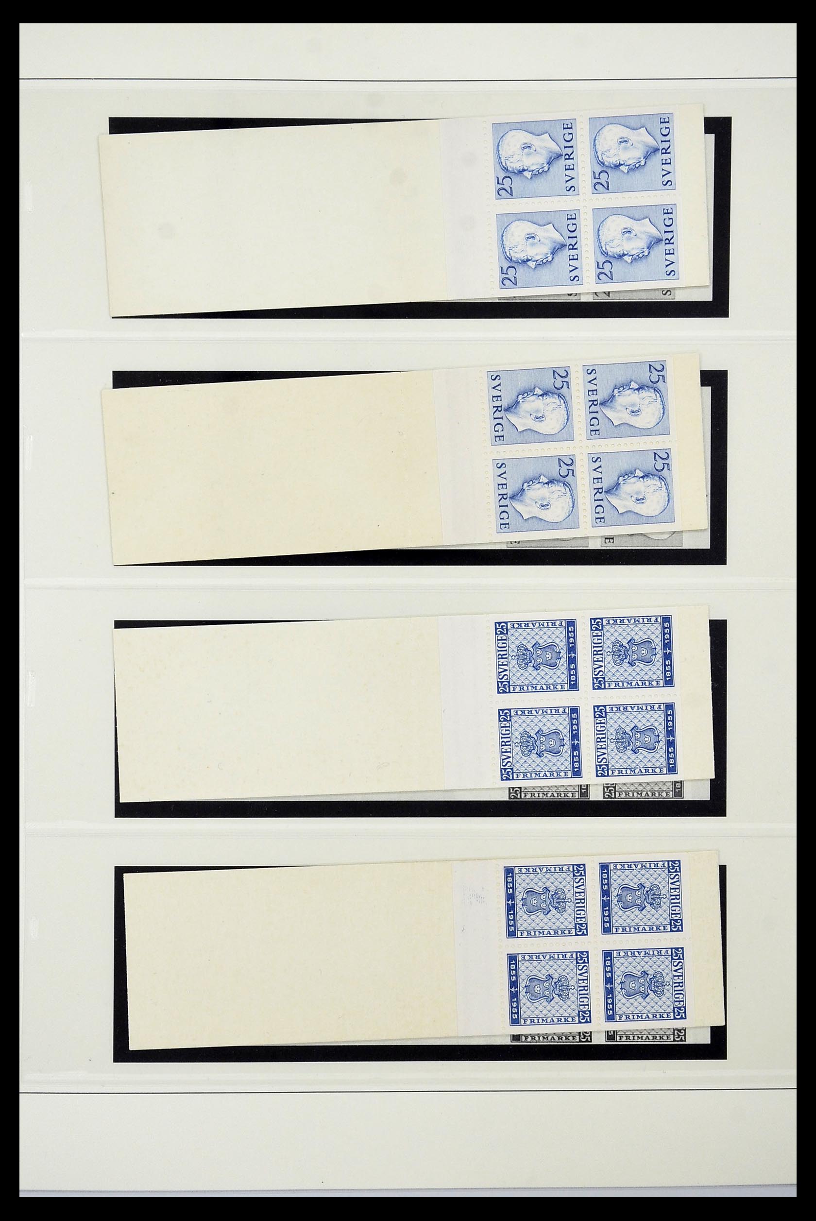 34760 197 - Postzegelverzameling 34760 Zweden postzegelboekjes 1945-1973.