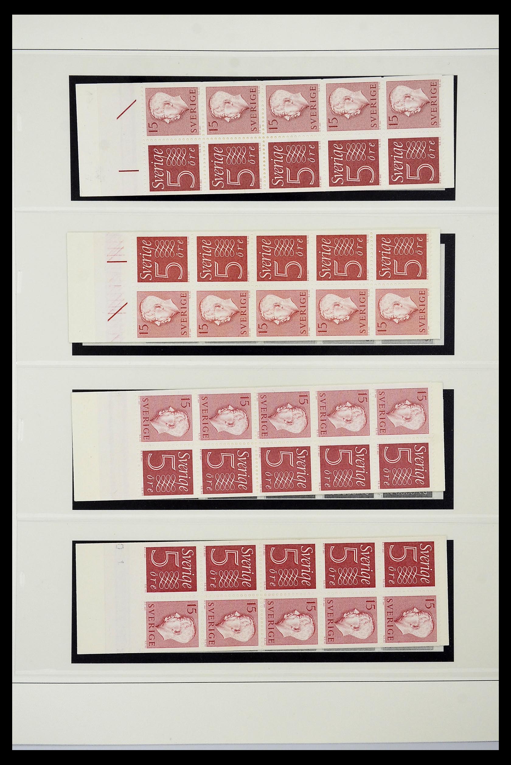 34760 199 - Postzegelverzameling 34760 Zweden postzegelboekjes 1945-1973.