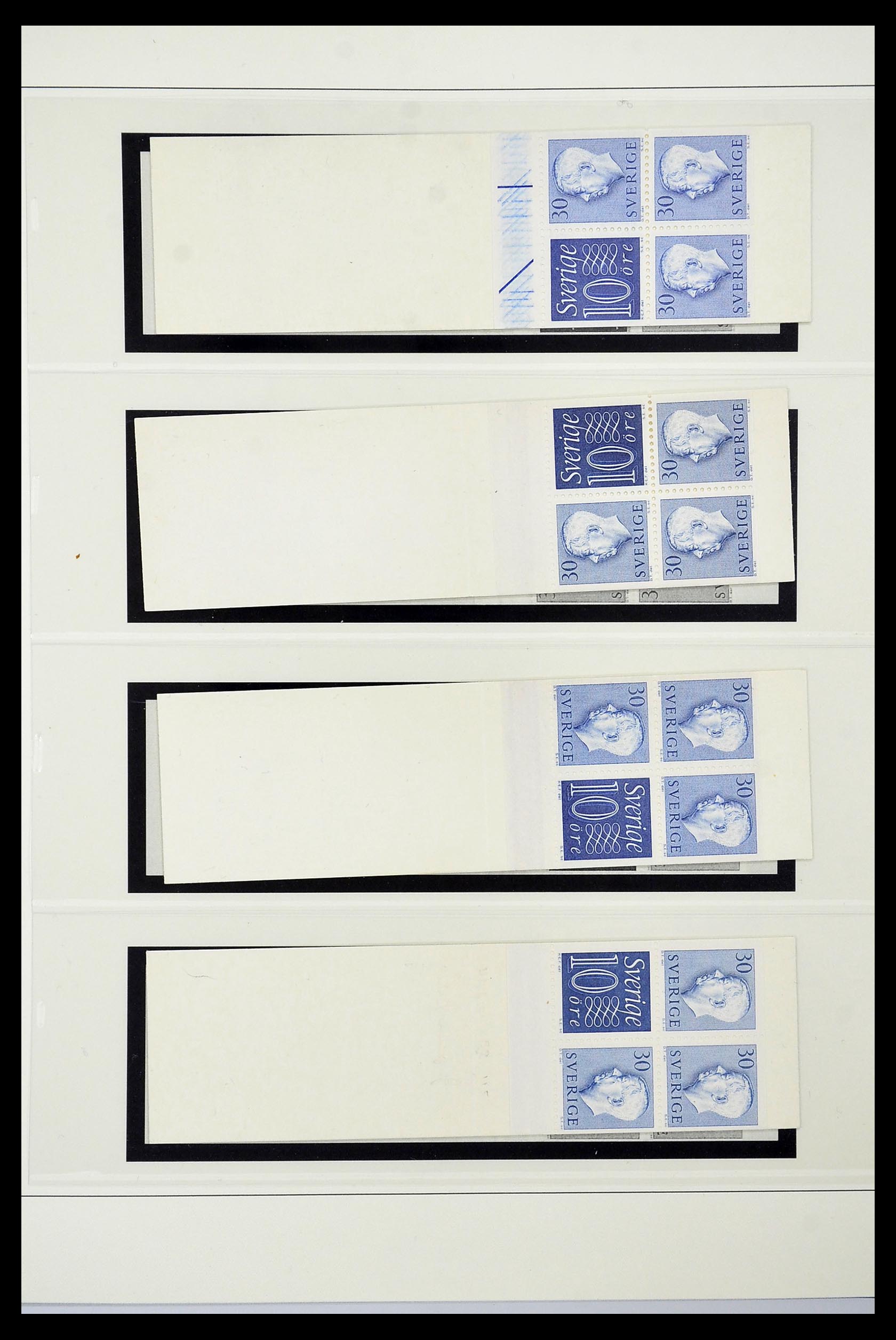 34760 200 - Postzegelverzameling 34760 Zweden postzegelboekjes 1945-1973.
