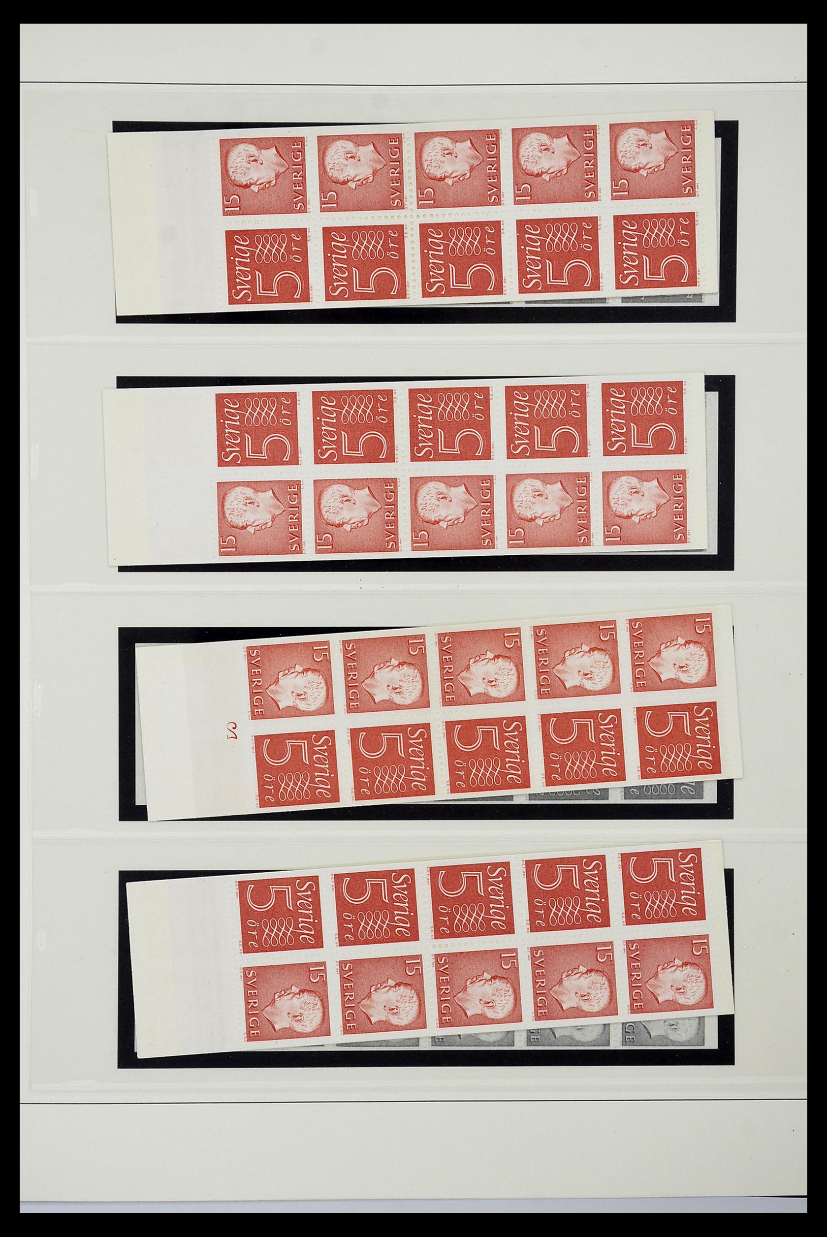 34760 201 - Postzegelverzameling 34760 Zweden postzegelboekjes 1945-1973.