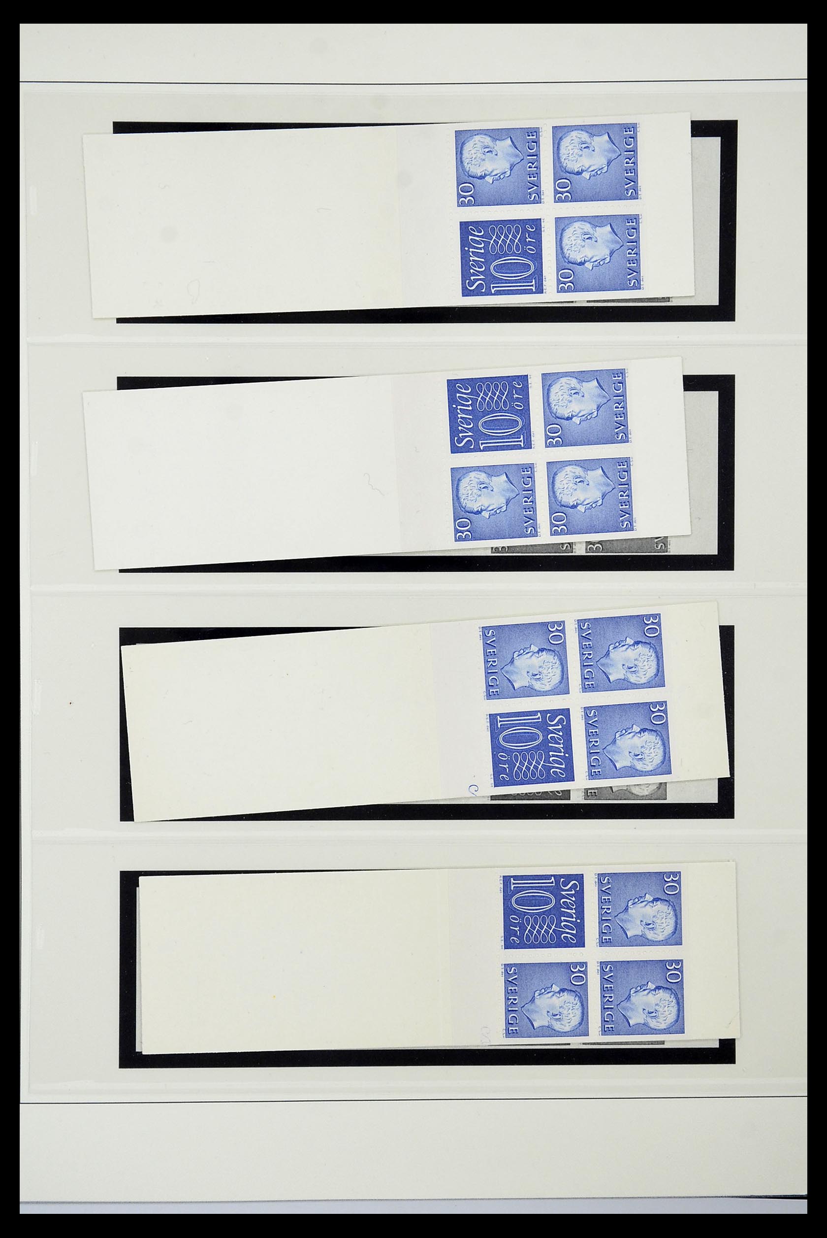 34760 202 - Postzegelverzameling 34760 Zweden postzegelboekjes 1945-1973.