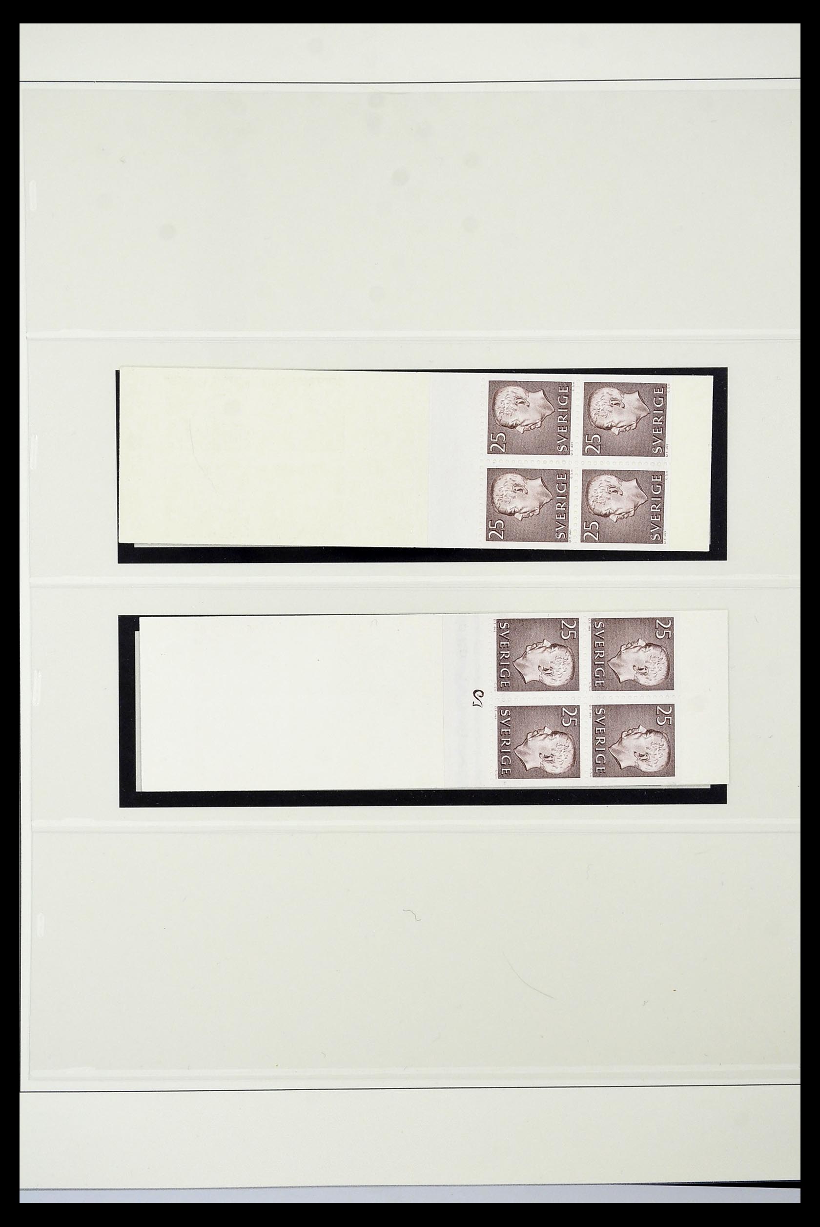 34760 203 - Postzegelverzameling 34760 Zweden postzegelboekjes 1945-1973.