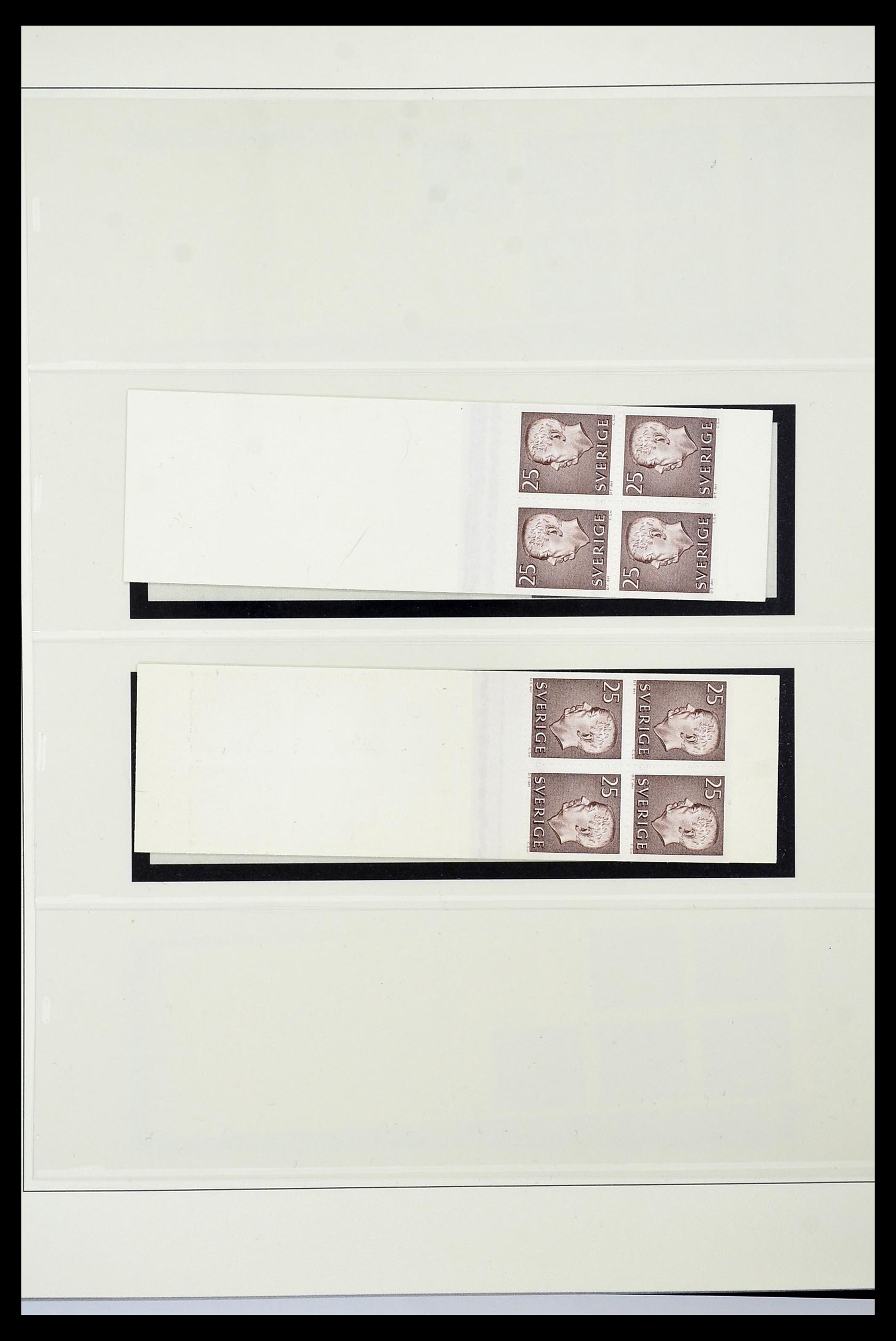 34760 204 - Postzegelverzameling 34760 Zweden postzegelboekjes 1945-1973.