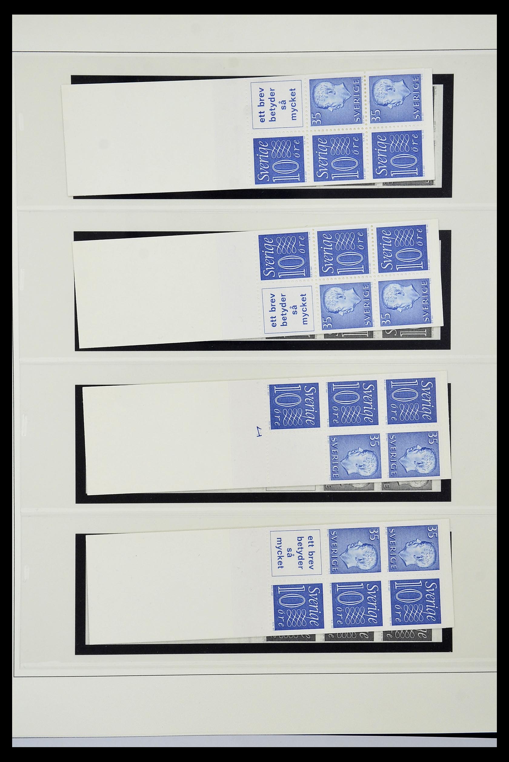 34760 206 - Postzegelverzameling 34760 Zweden postzegelboekjes 1945-1973.
