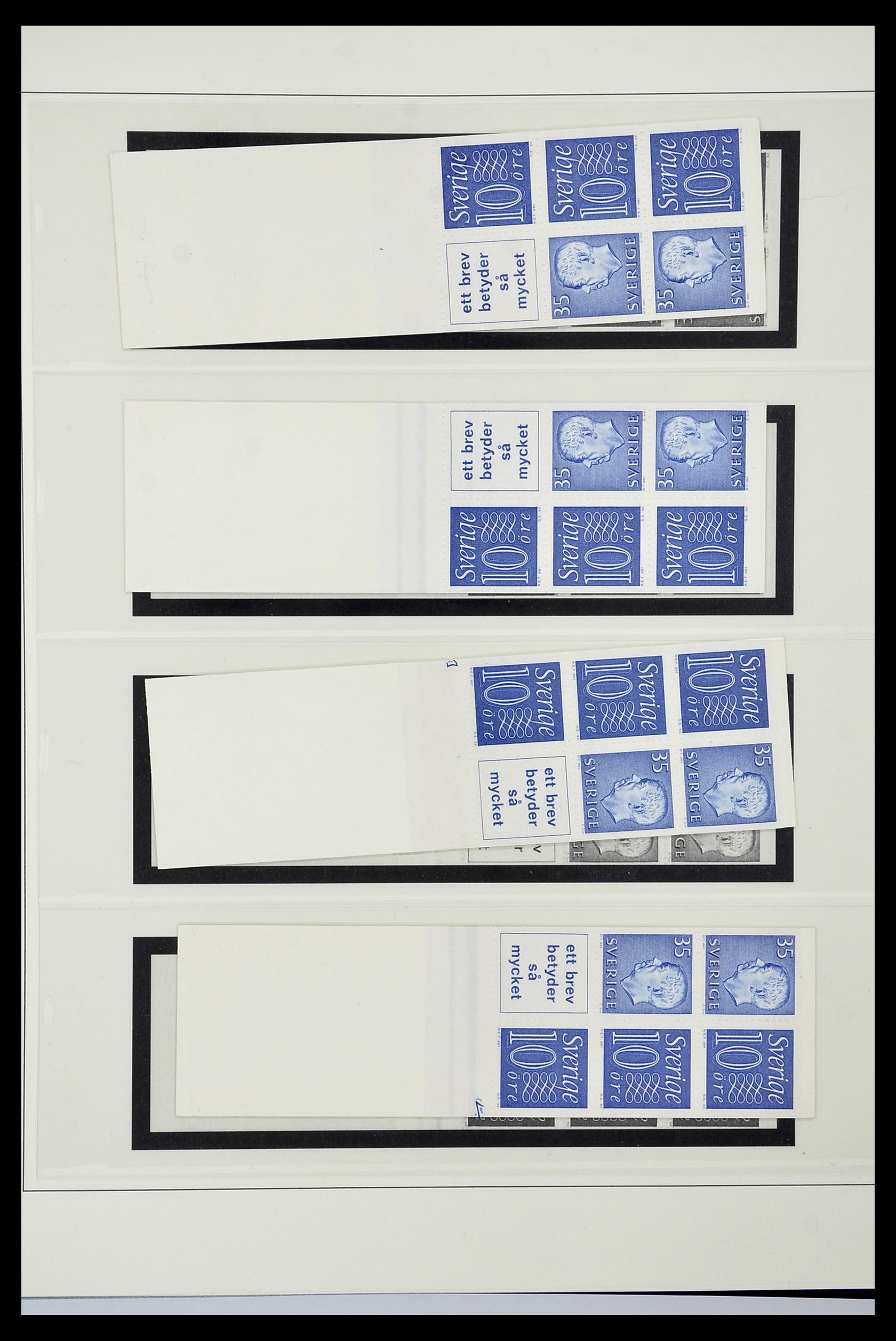 34760 207 - Postzegelverzameling 34760 Zweden postzegelboekjes 1945-1973.