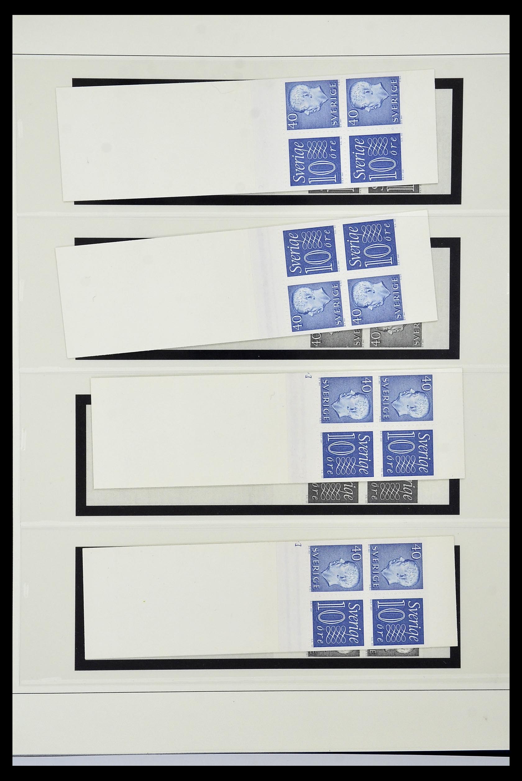 34760 208 - Postzegelverzameling 34760 Zweden postzegelboekjes 1945-1973.