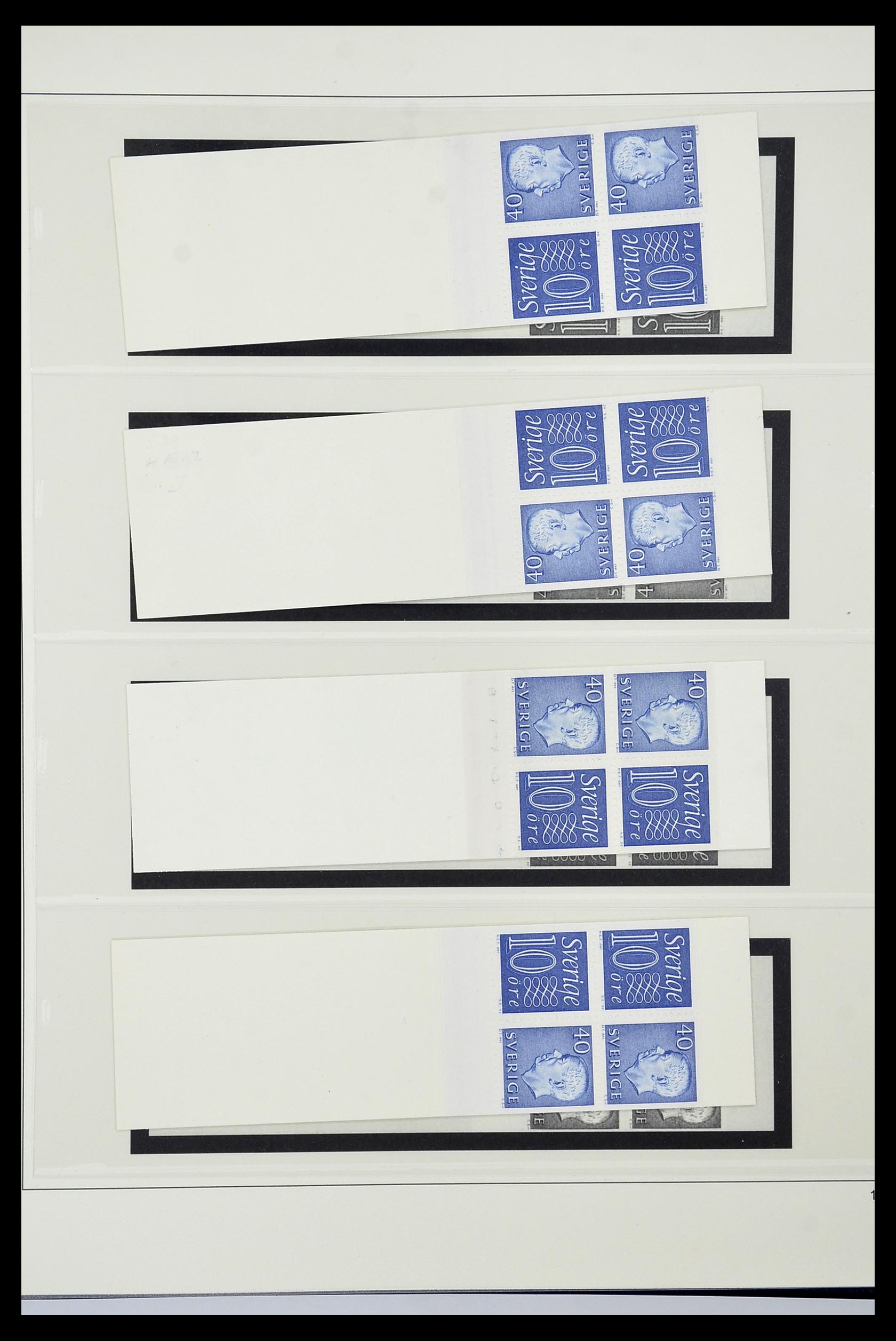 34760 209 - Postzegelverzameling 34760 Zweden postzegelboekjes 1945-1973.