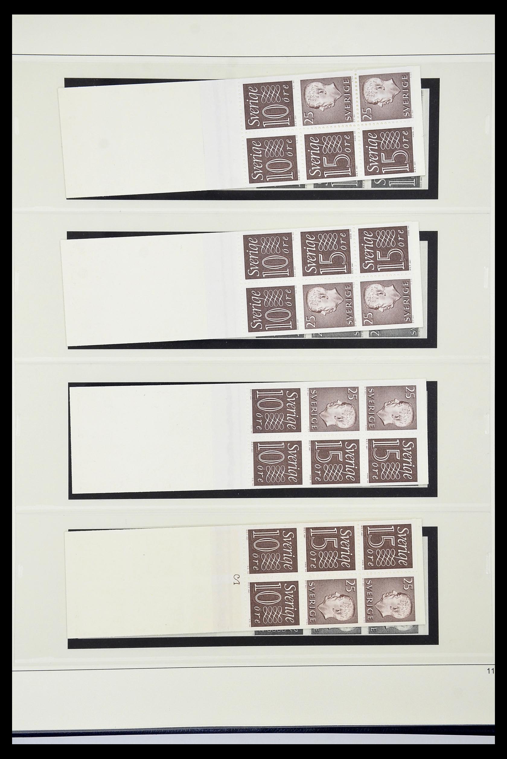 34760 215 - Postzegelverzameling 34760 Zweden postzegelboekjes 1945-1973.