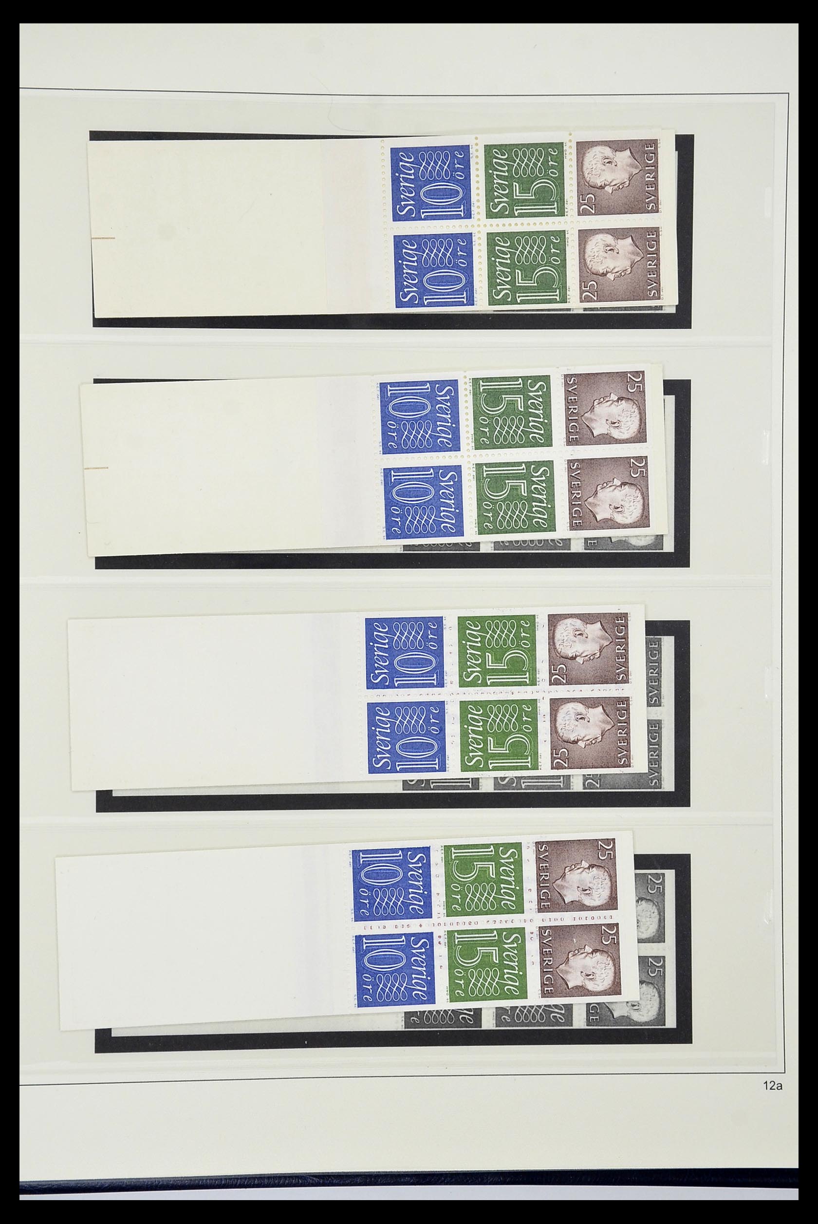 34760 218 - Postzegelverzameling 34760 Zweden postzegelboekjes 1945-1973.