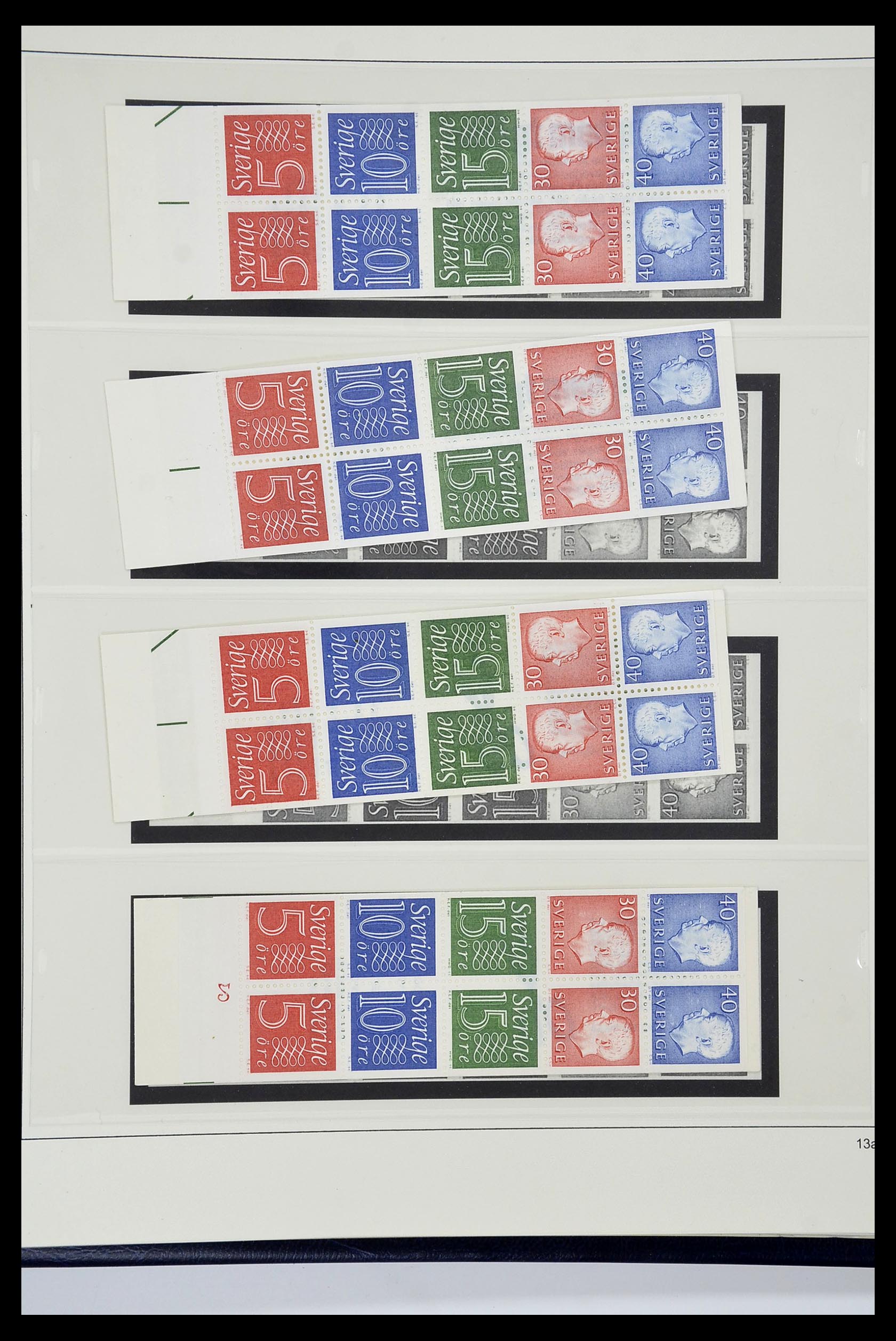 34760 223 - Postzegelverzameling 34760 Zweden postzegelboekjes 1945-1973.