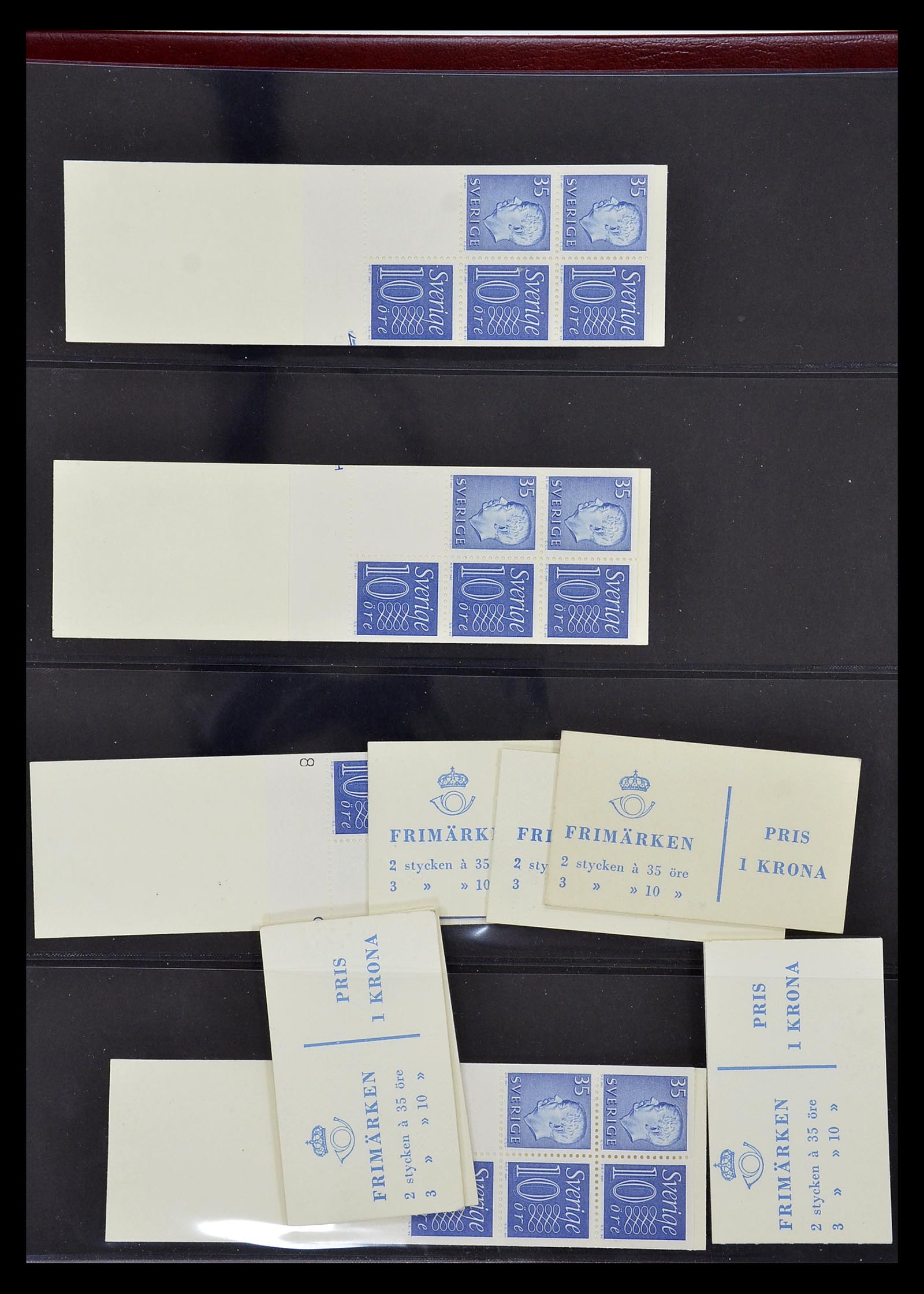 34760 226 - Postzegelverzameling 34760 Zweden postzegelboekjes 1945-1973.