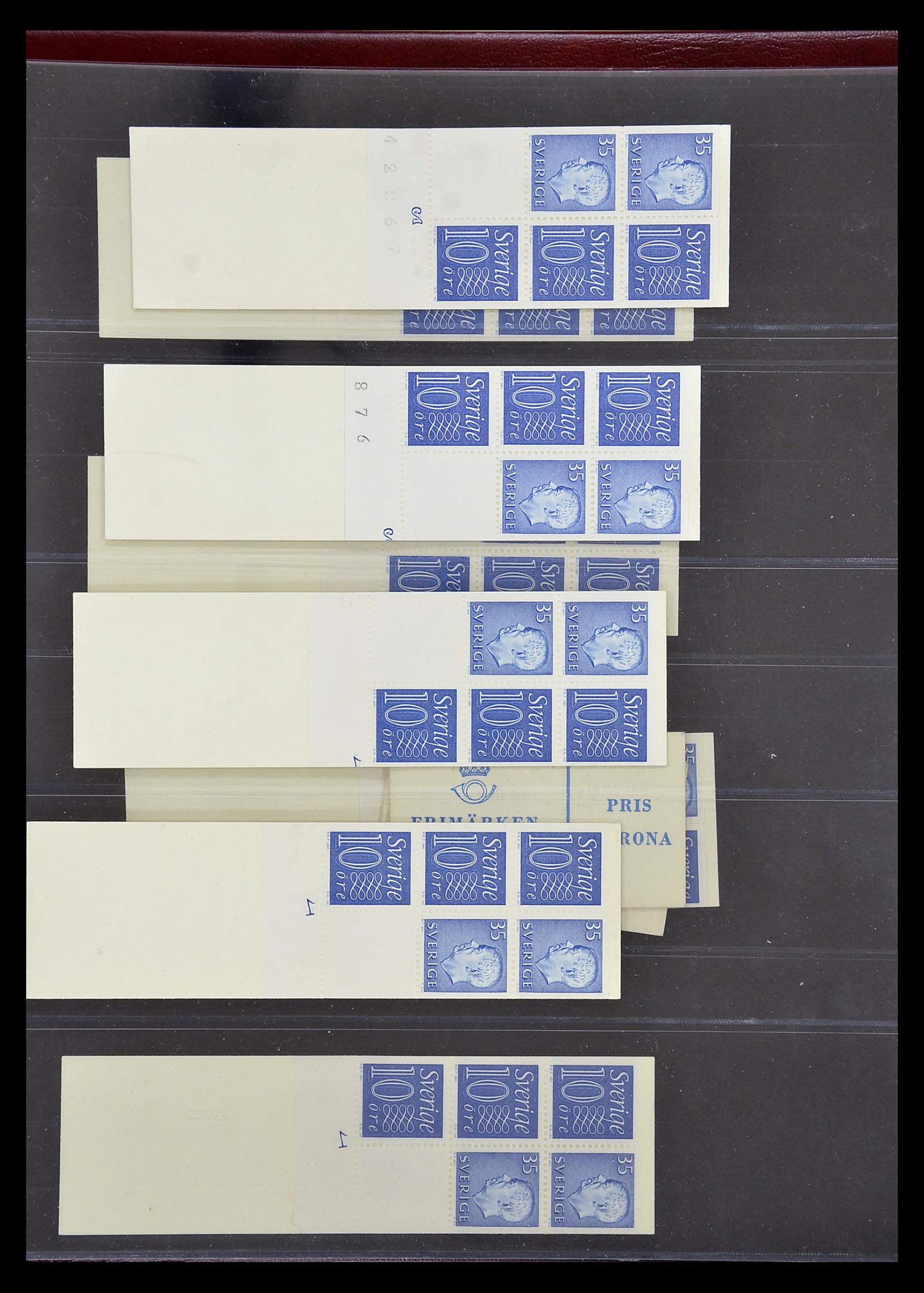 34760 228 - Stamp Collection 34760 Sweden stamp booklets 1945-1973.