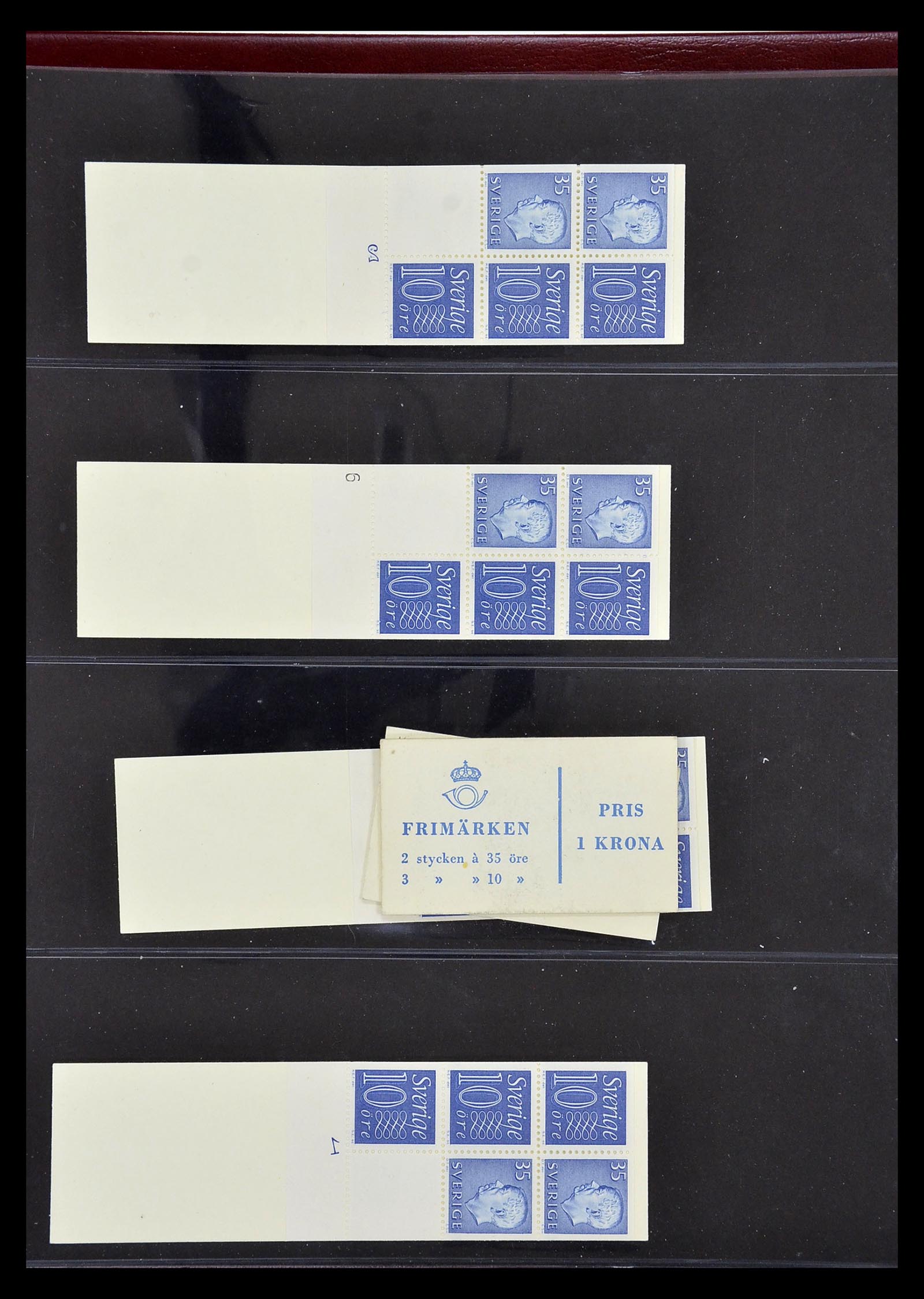 34760 229 - Postzegelverzameling 34760 Zweden postzegelboekjes 1945-1973.