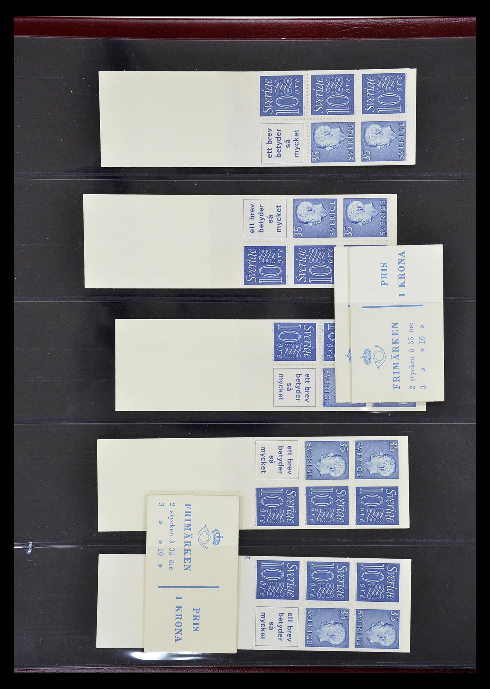 34760 231 - Postzegelverzameling 34760 Zweden postzegelboekjes 1945-1973.