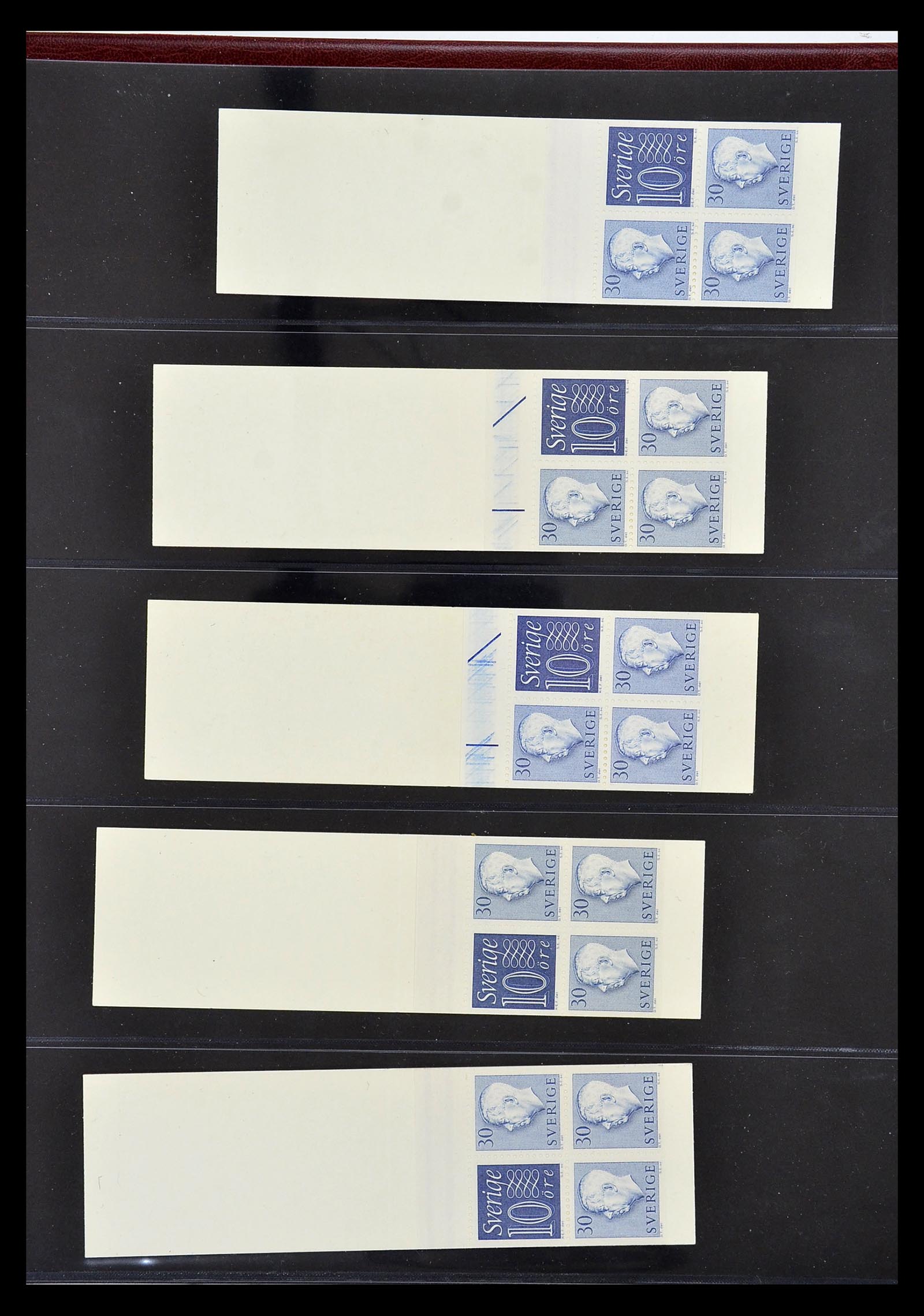 34760 236 - Stamp Collection 34760 Sweden stamp booklets 1945-1973.