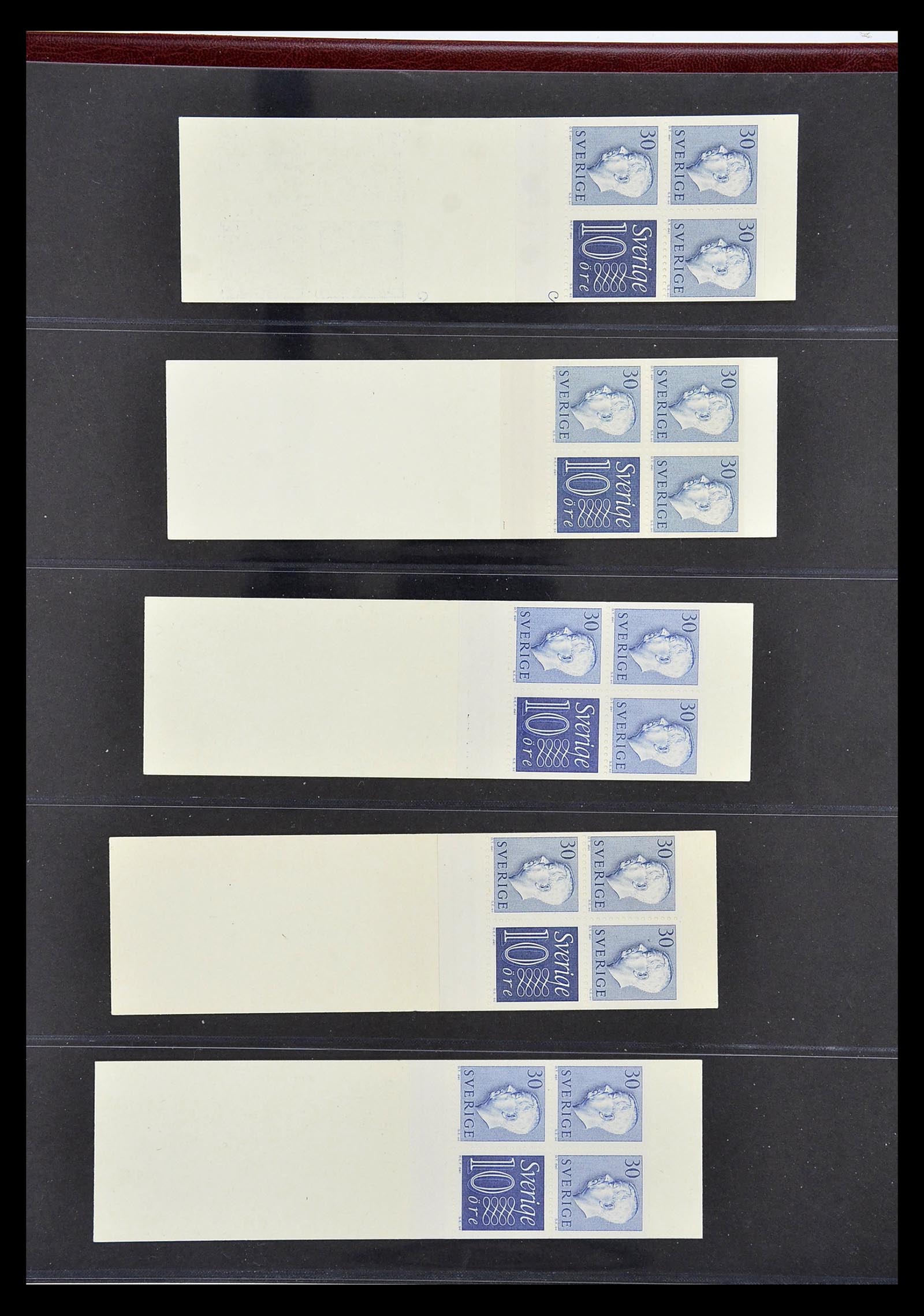 34760 238 - Postzegelverzameling 34760 Zweden postzegelboekjes 1945-1973.