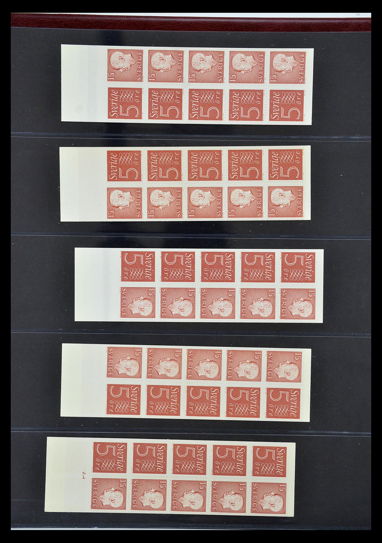 34760 241 - Postzegelverzameling 34760 Zweden postzegelboekjes 1945-1973.