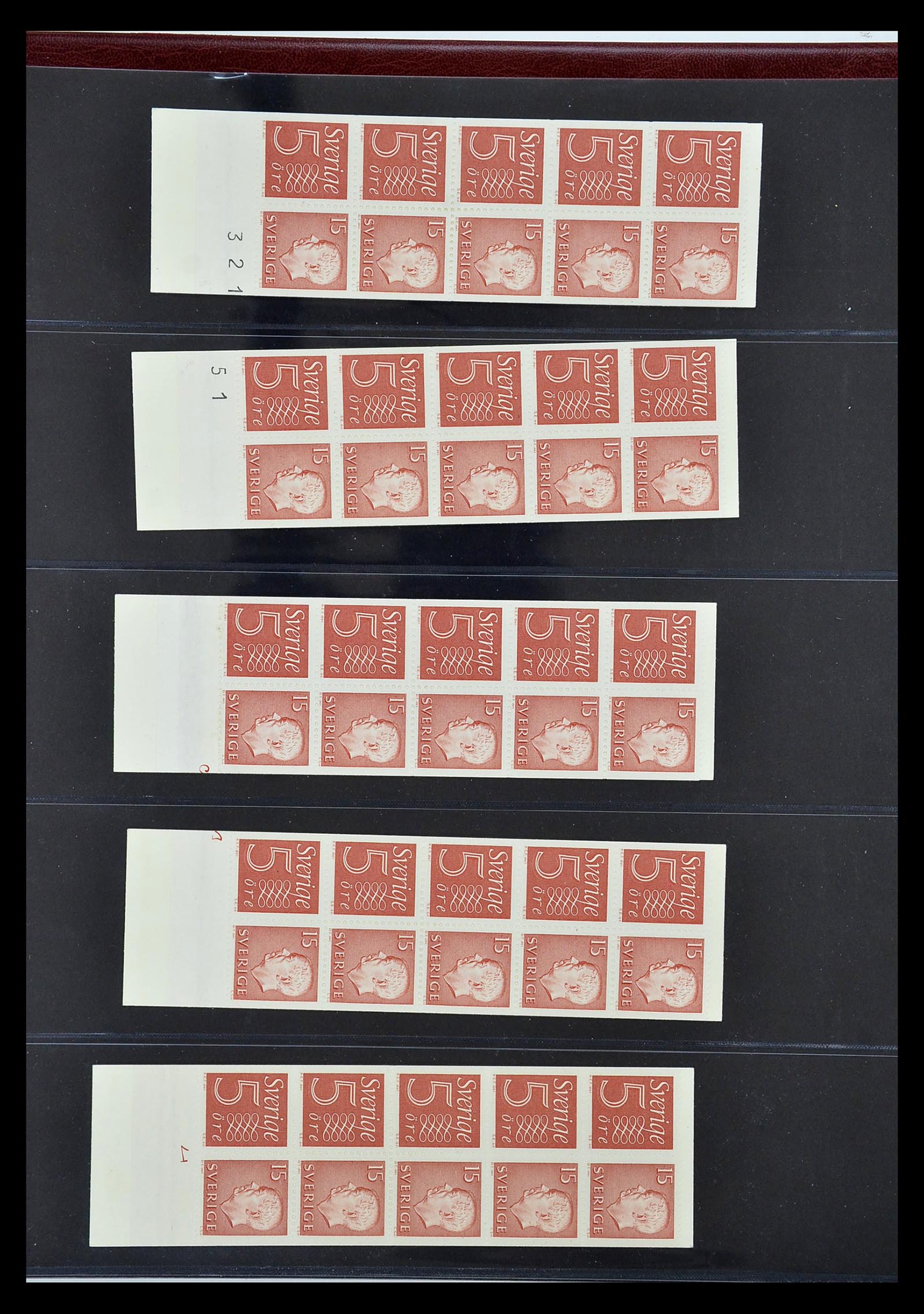 34760 242 - Stamp Collection 34760 Sweden stamp booklets 1945-1973.