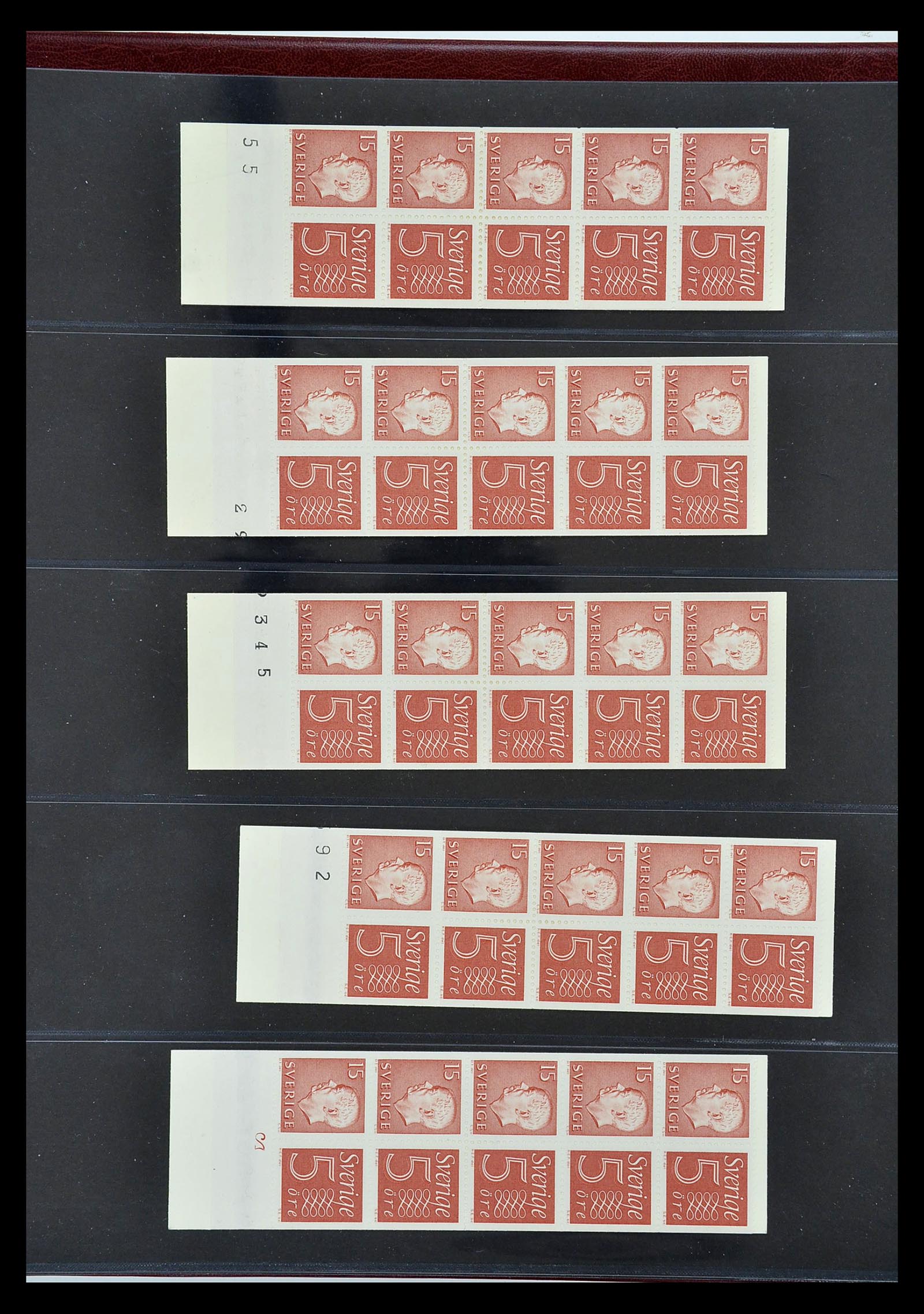 34760 245 - Postzegelverzameling 34760 Zweden postzegelboekjes 1945-1973.