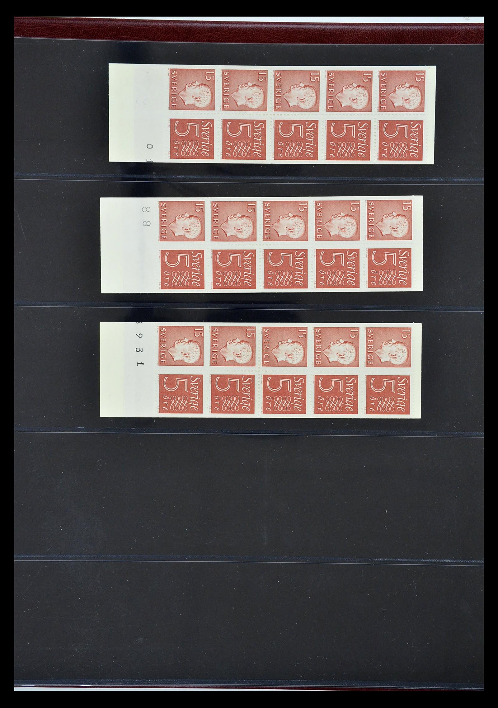 34760 246 - Postzegelverzameling 34760 Zweden postzegelboekjes 1945-1973.