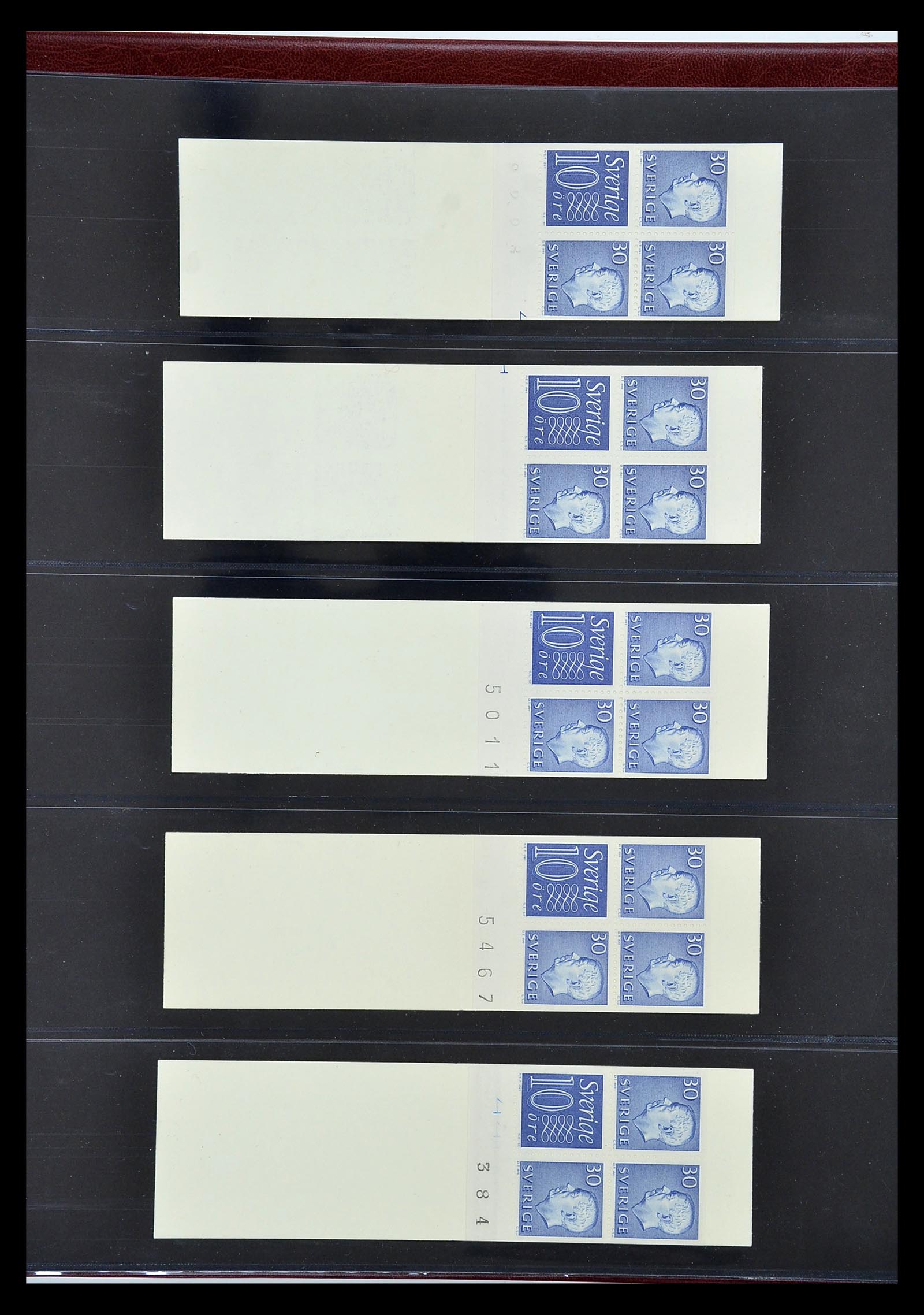 34760 248 - Postzegelverzameling 34760 Zweden postzegelboekjes 1945-1973.