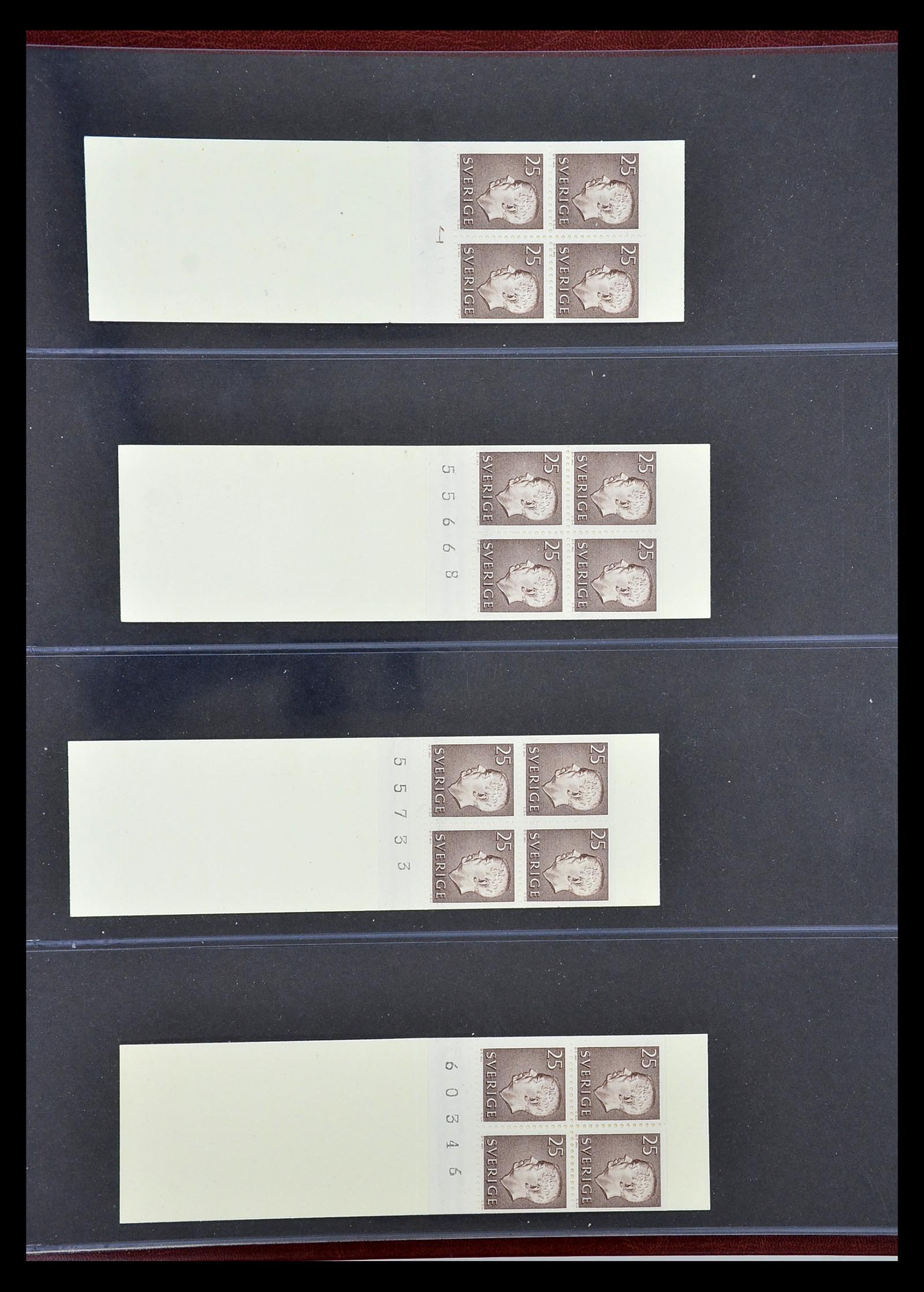 34760 255 - Postzegelverzameling 34760 Zweden postzegelboekjes 1945-1973.