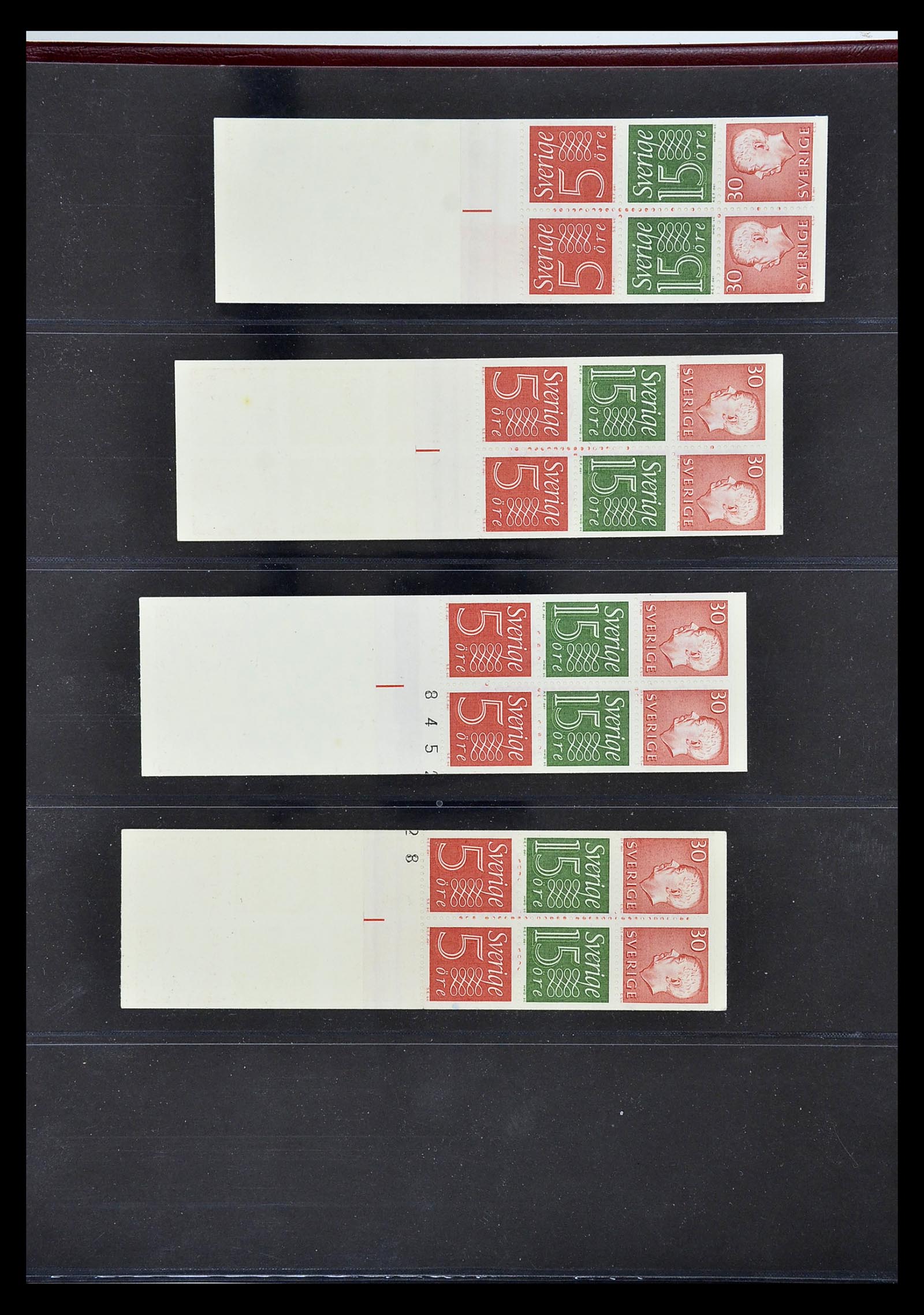 34760 257 - Postzegelverzameling 34760 Zweden postzegelboekjes 1945-1973.