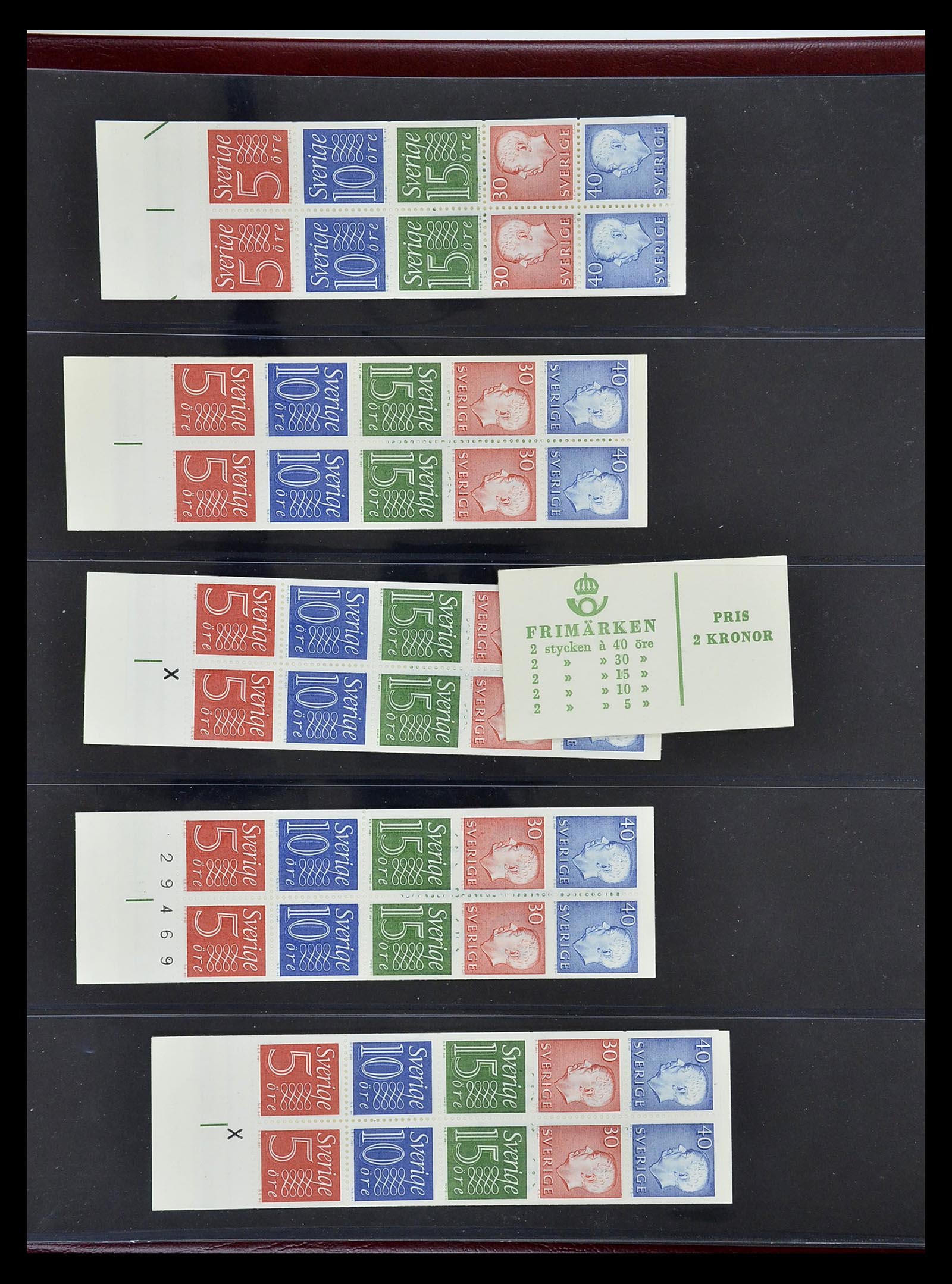 34760 271 - Stamp Collection 34760 Sweden stamp booklets 1945-1973.