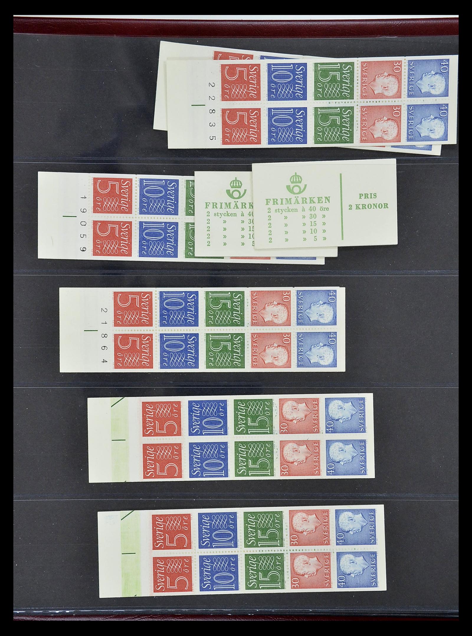 34760 272 - Postzegelverzameling 34760 Zweden postzegelboekjes 1945-1973.