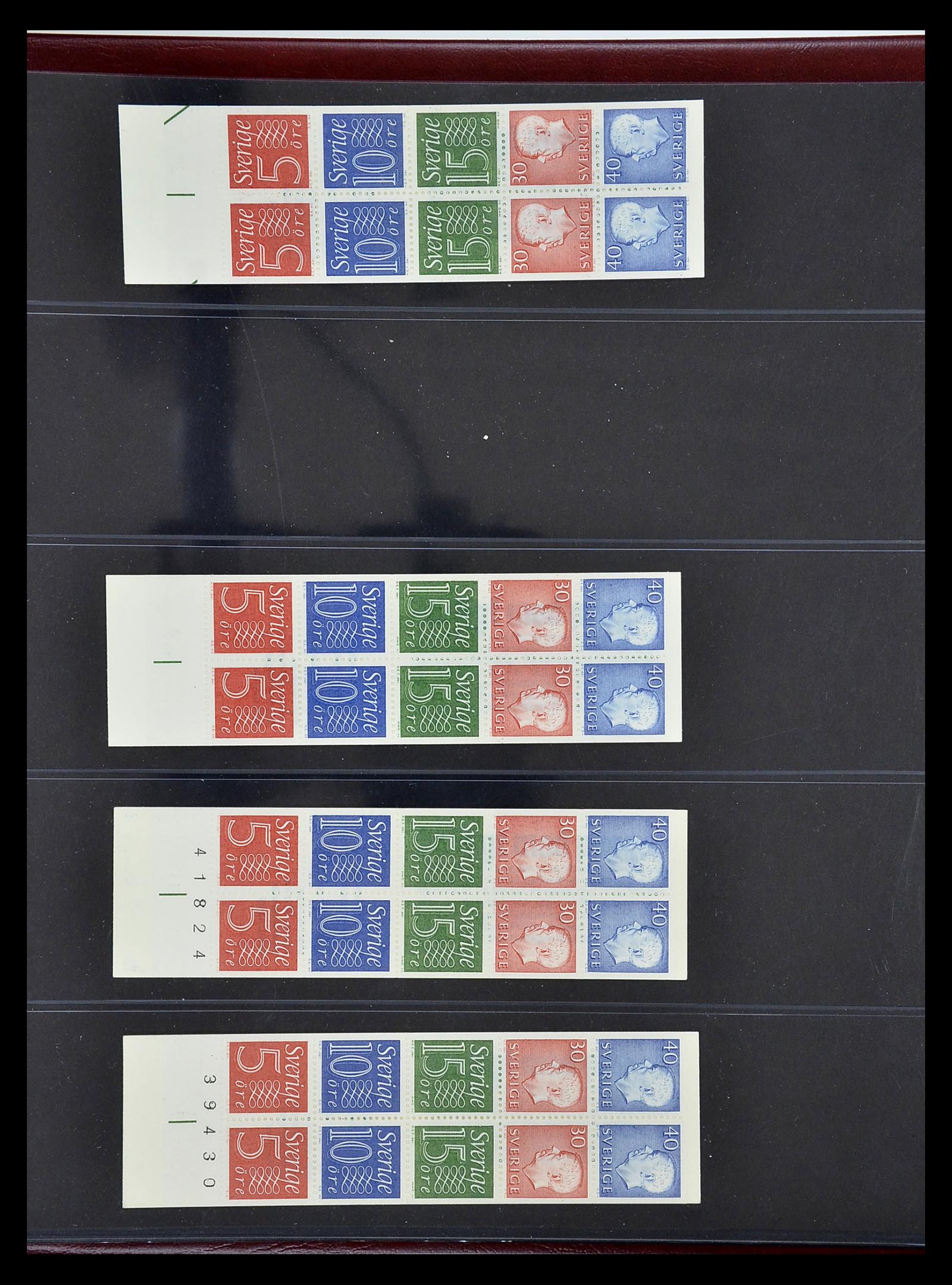 34760 273 - Stamp Collection 34760 Sweden stamp booklets 1945-1973.