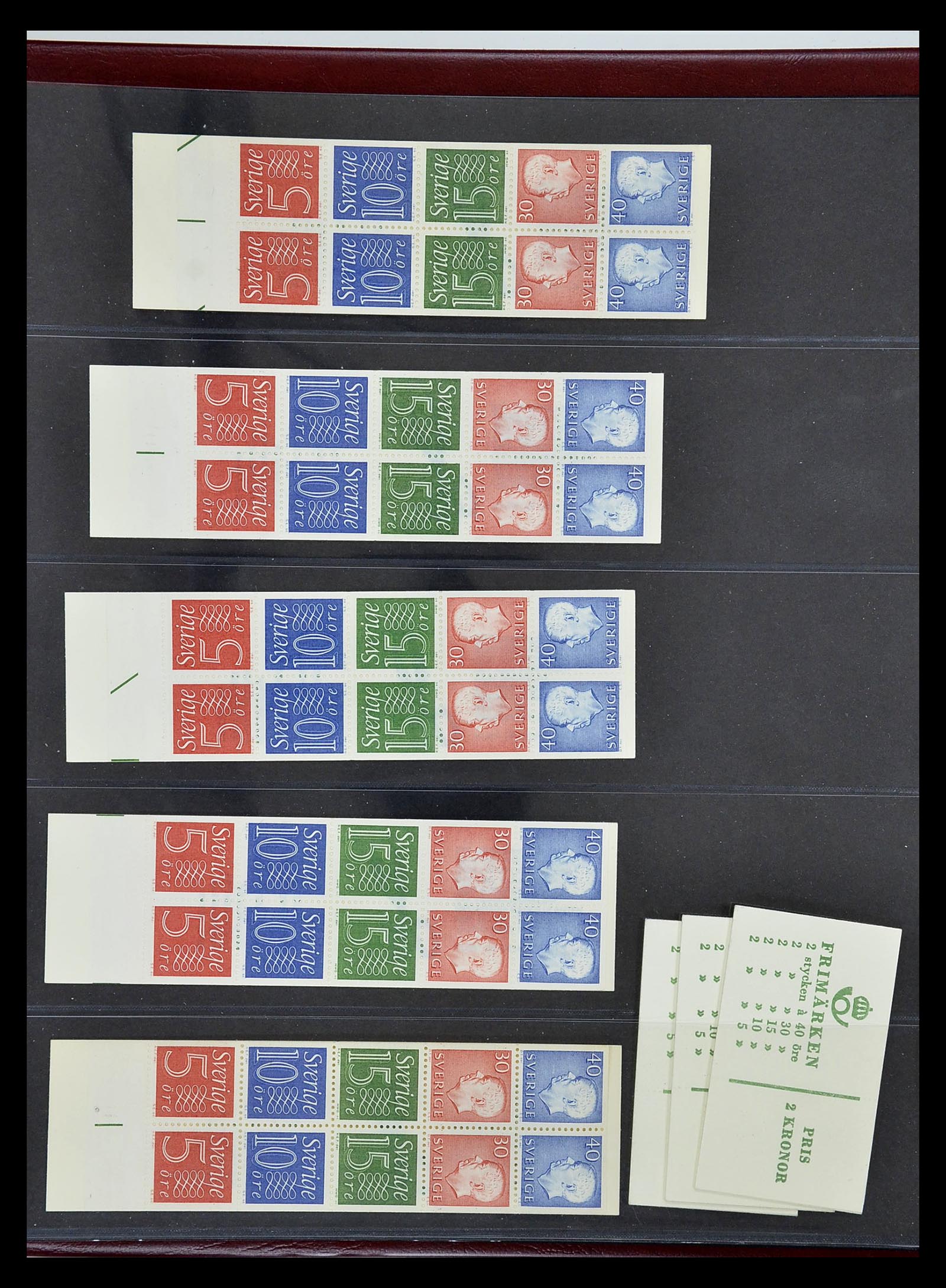 34760 274 - Postzegelverzameling 34760 Zweden postzegelboekjes 1945-1973.