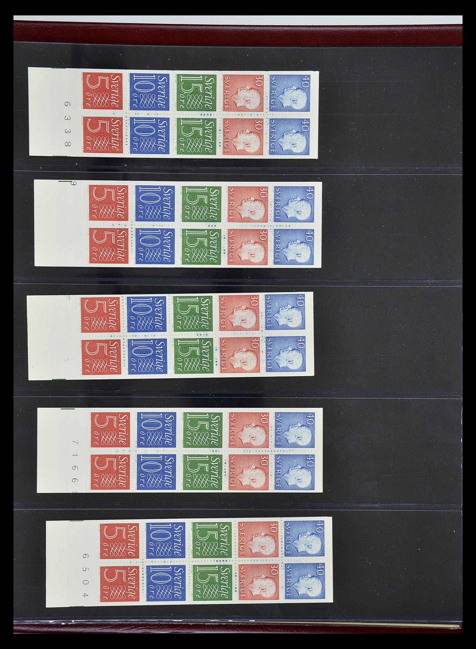 34760 275 - Postzegelverzameling 34760 Zweden postzegelboekjes 1945-1973.