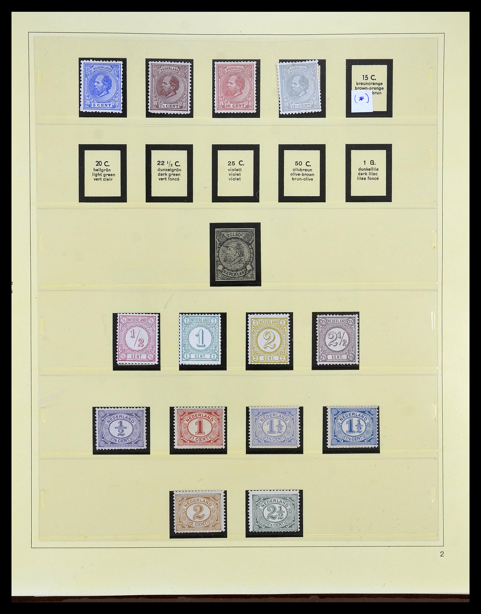 34761 002 - Postzegelverzameling 34761 Nederland 1869-1960.