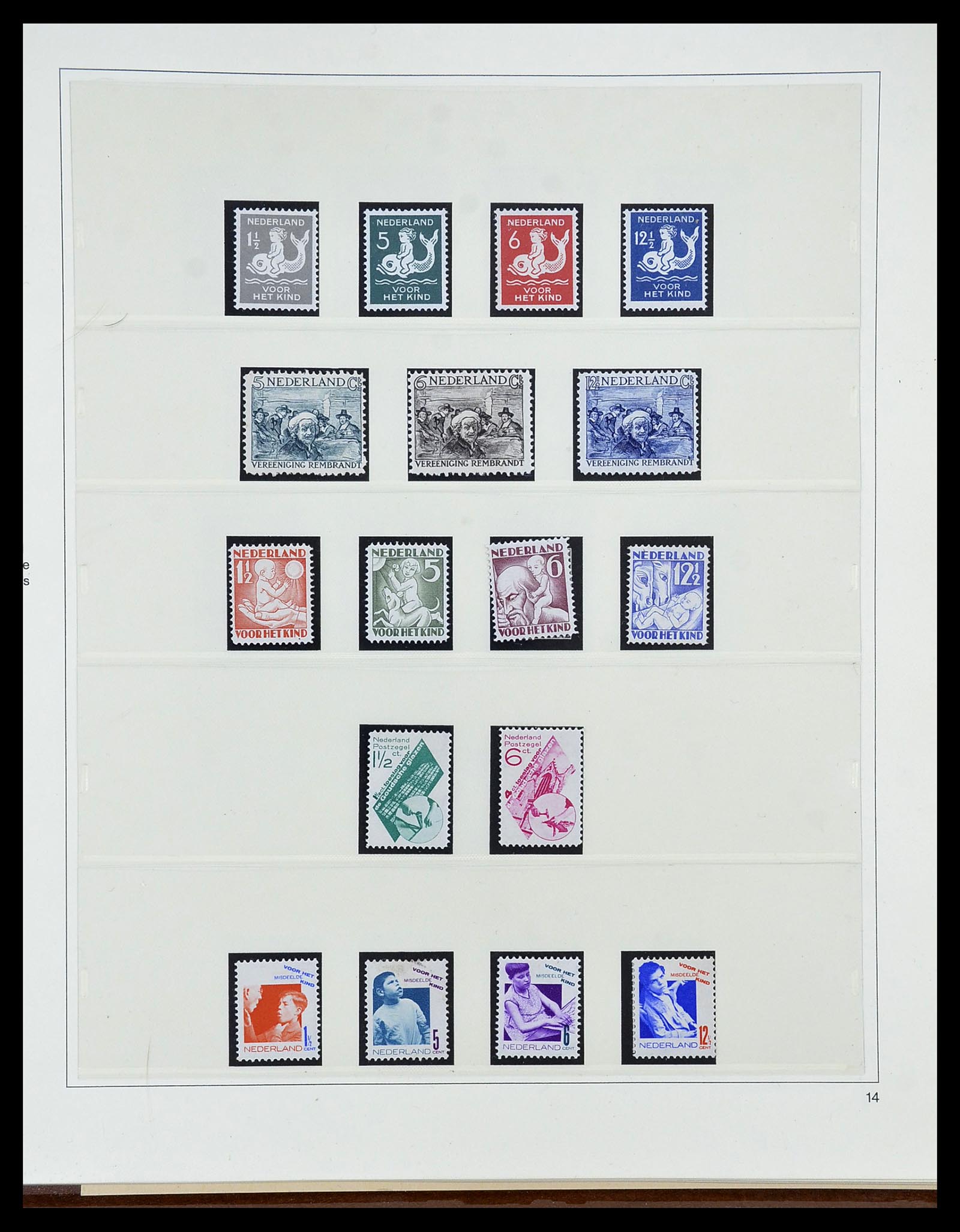 34761 014 - Postzegelverzameling 34761 Nederland 1869-1960.