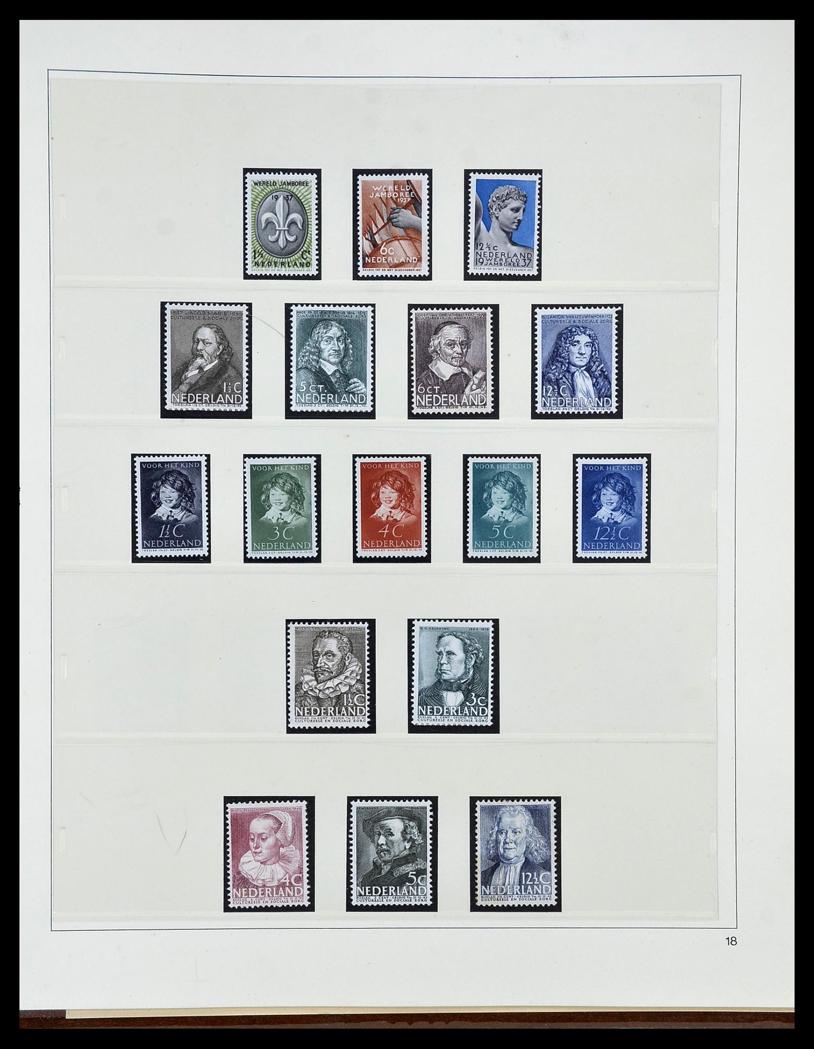 34761 018 - Postzegelverzameling 34761 Nederland 1869-1960.