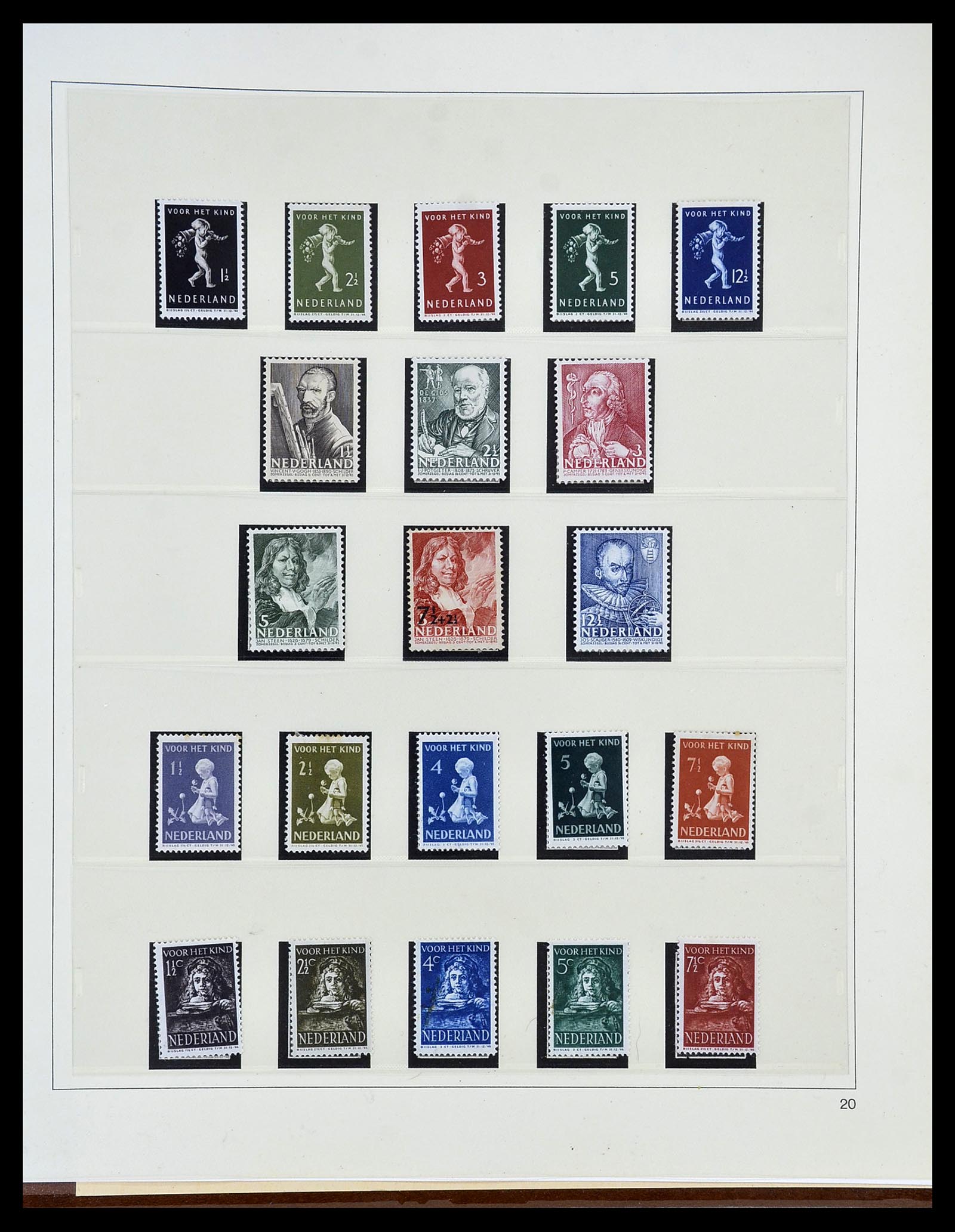 34761 020 - Postzegelverzameling 34761 Nederland 1869-1960.
