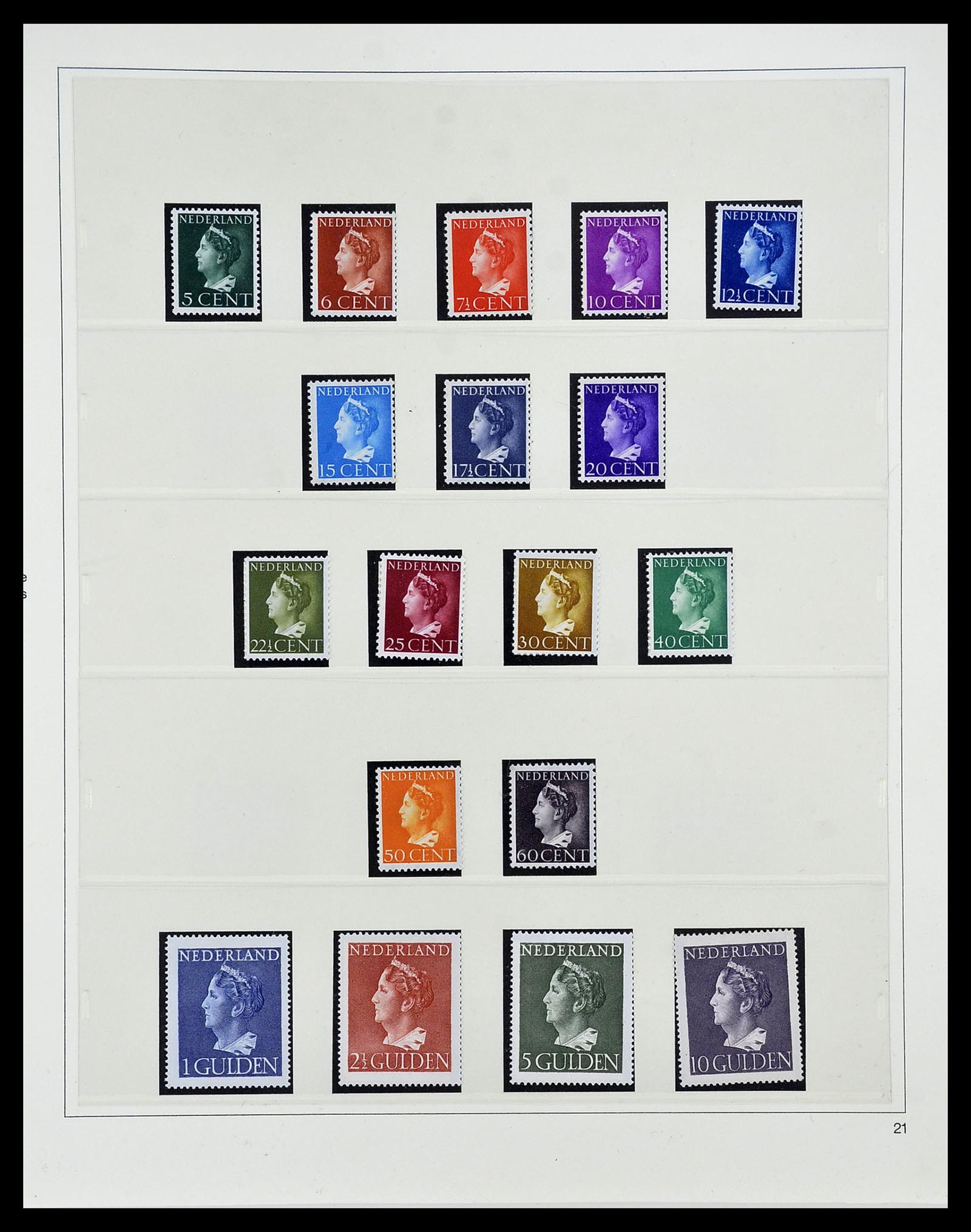 34761 021 - Postzegelverzameling 34761 Nederland 1869-1960.
