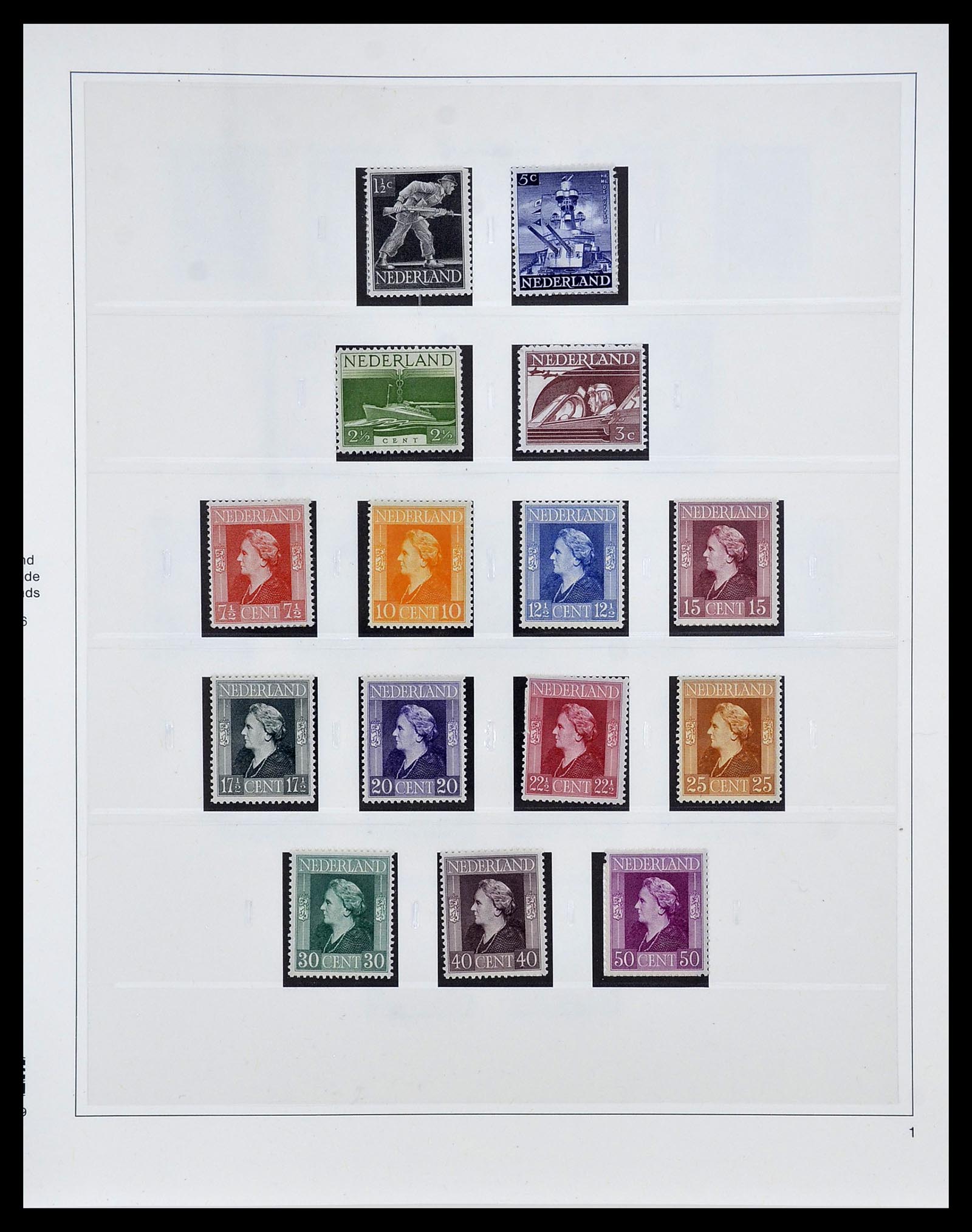 34761 028 - Postzegelverzameling 34761 Nederland 1869-1960.