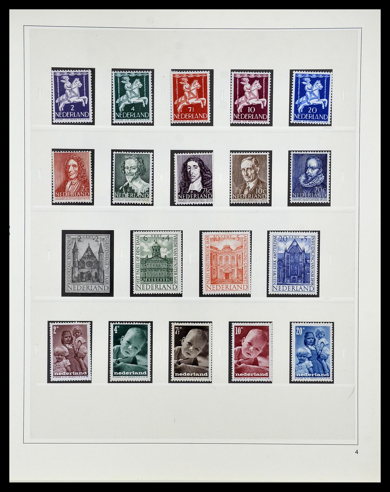 34761 037 - Postzegelverzameling 34761 Nederland 1869-1960.